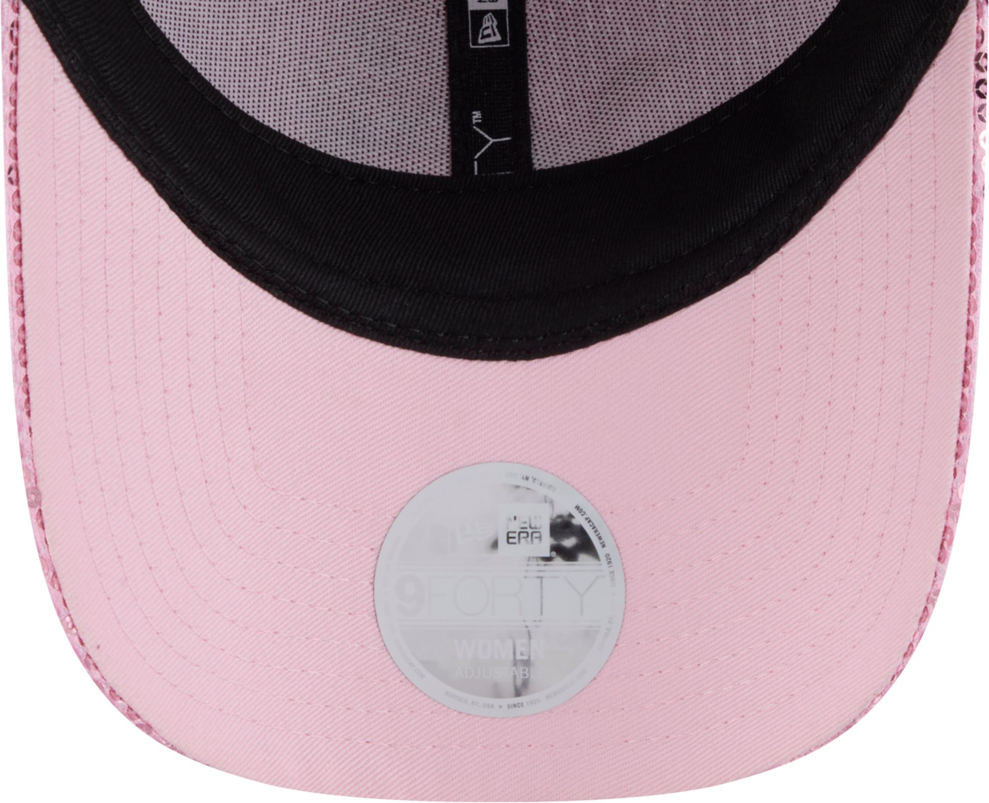 New Era Youth Detroit Lions Pink Sequin 9Forty Adjustable Hat product image