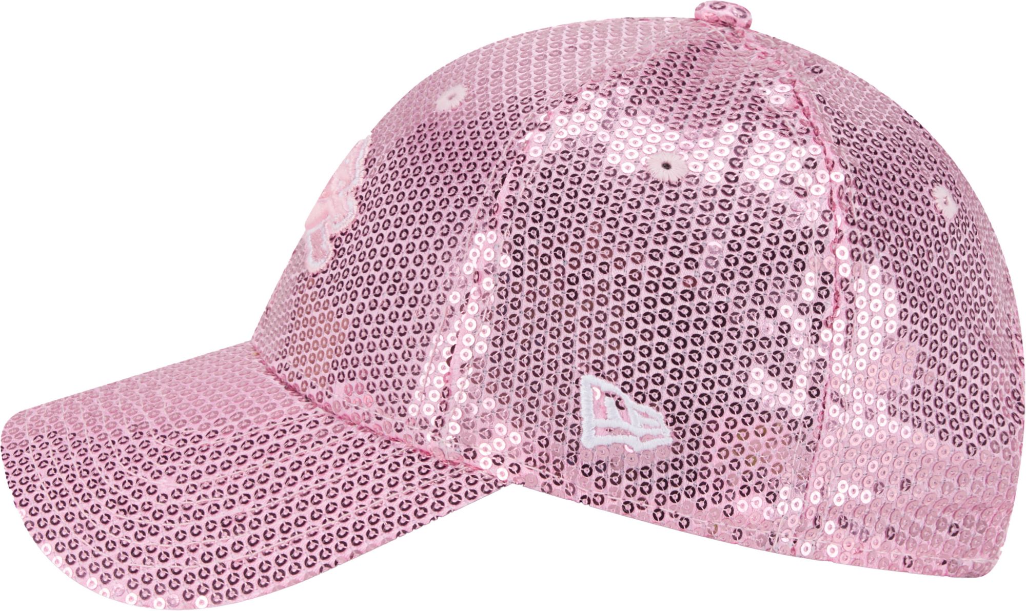 New Era Youth Detroit Lions Pink Sequin 9Forty Adjustable Hat product image