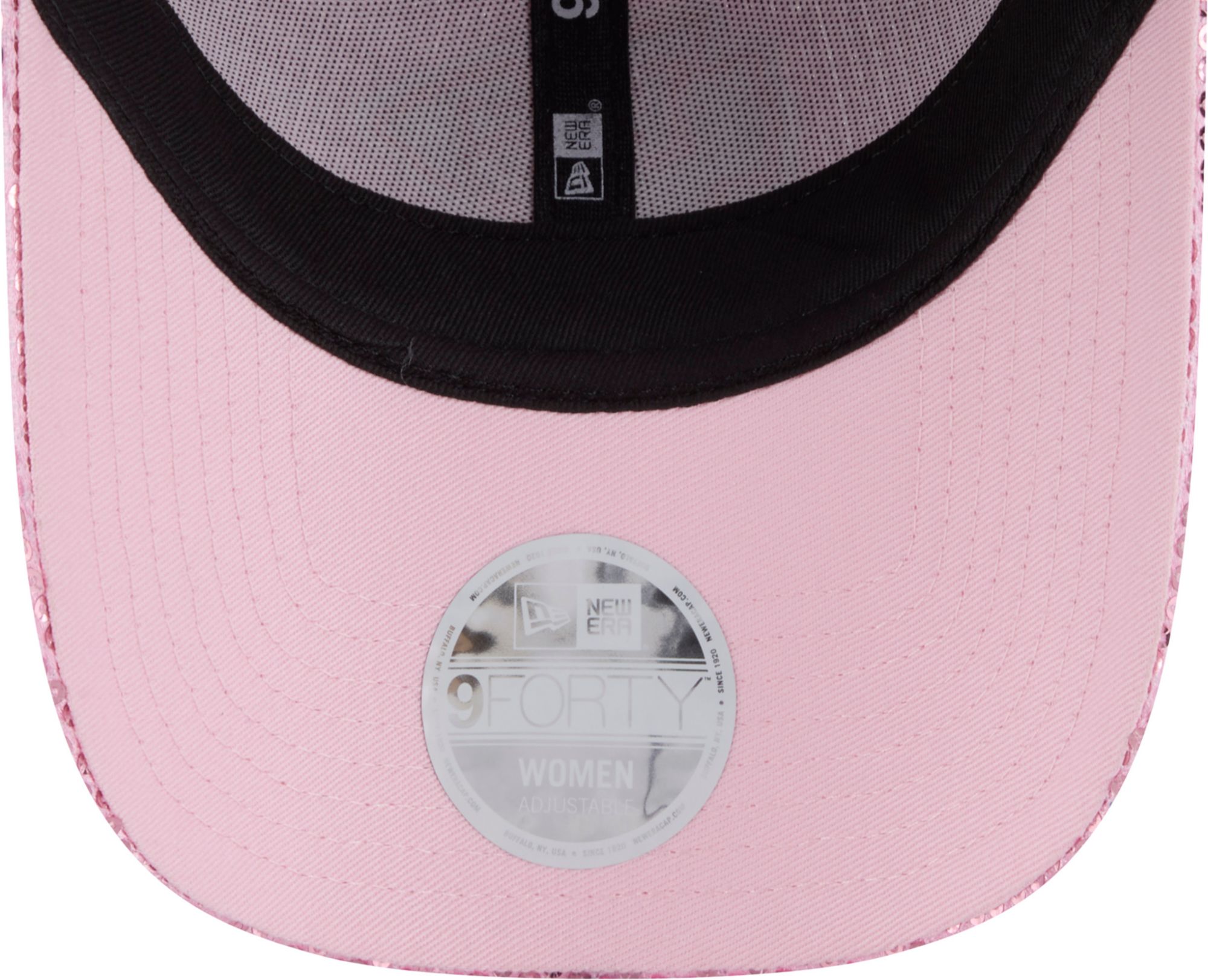 New Era Youth Kansas City Chiefs Pink Sequin 9Forty Adjustable Hat product image