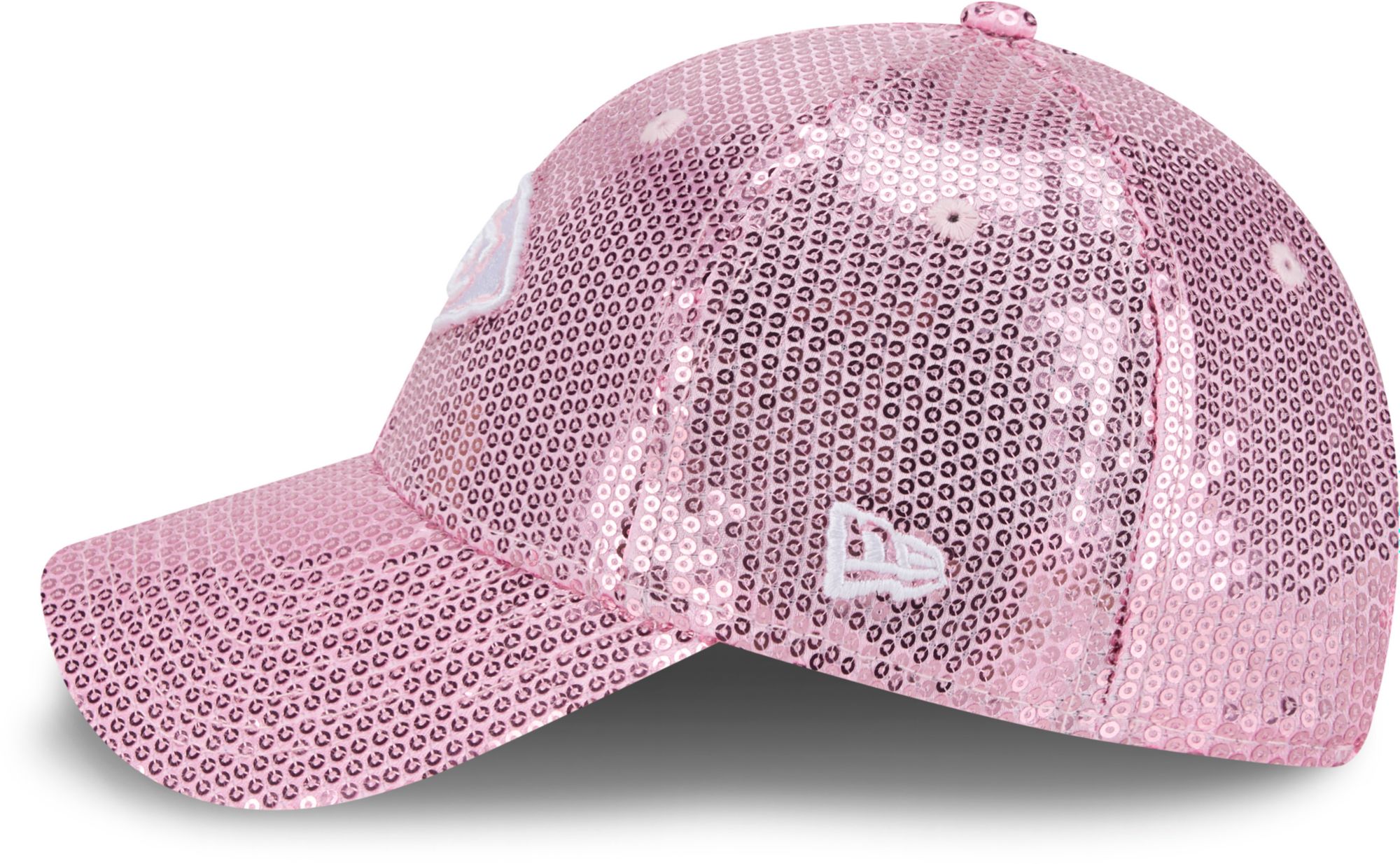 New Era Youth Kansas City Chiefs Pink Sequin 9Forty Adjustable Hat product image