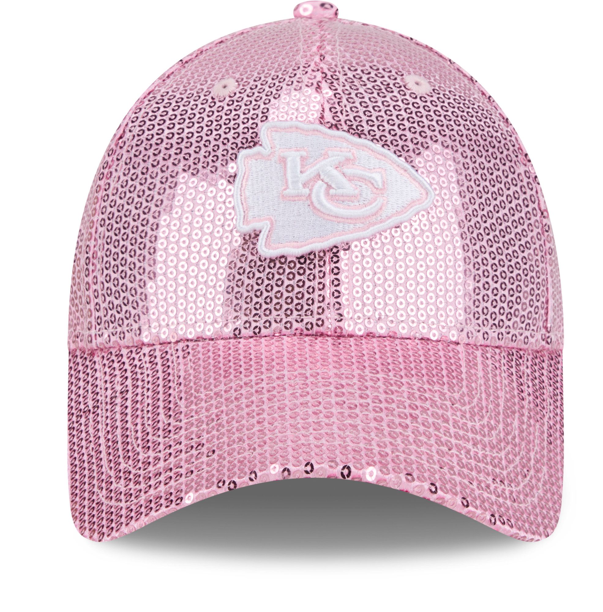New Era Youth Kansas City Chiefs Pink Sequin 9Forty Adjustable Hat product image