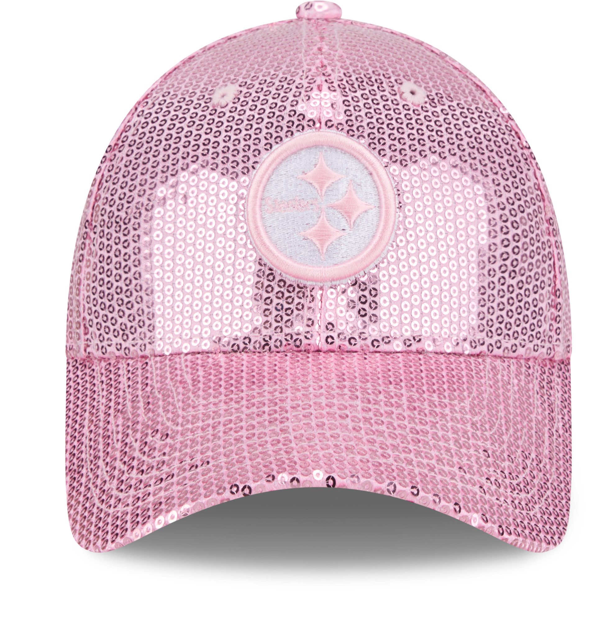 New Era Youth Pittsburgh Steelers Pink Sequin 9Forty Adjustable Hat product image
