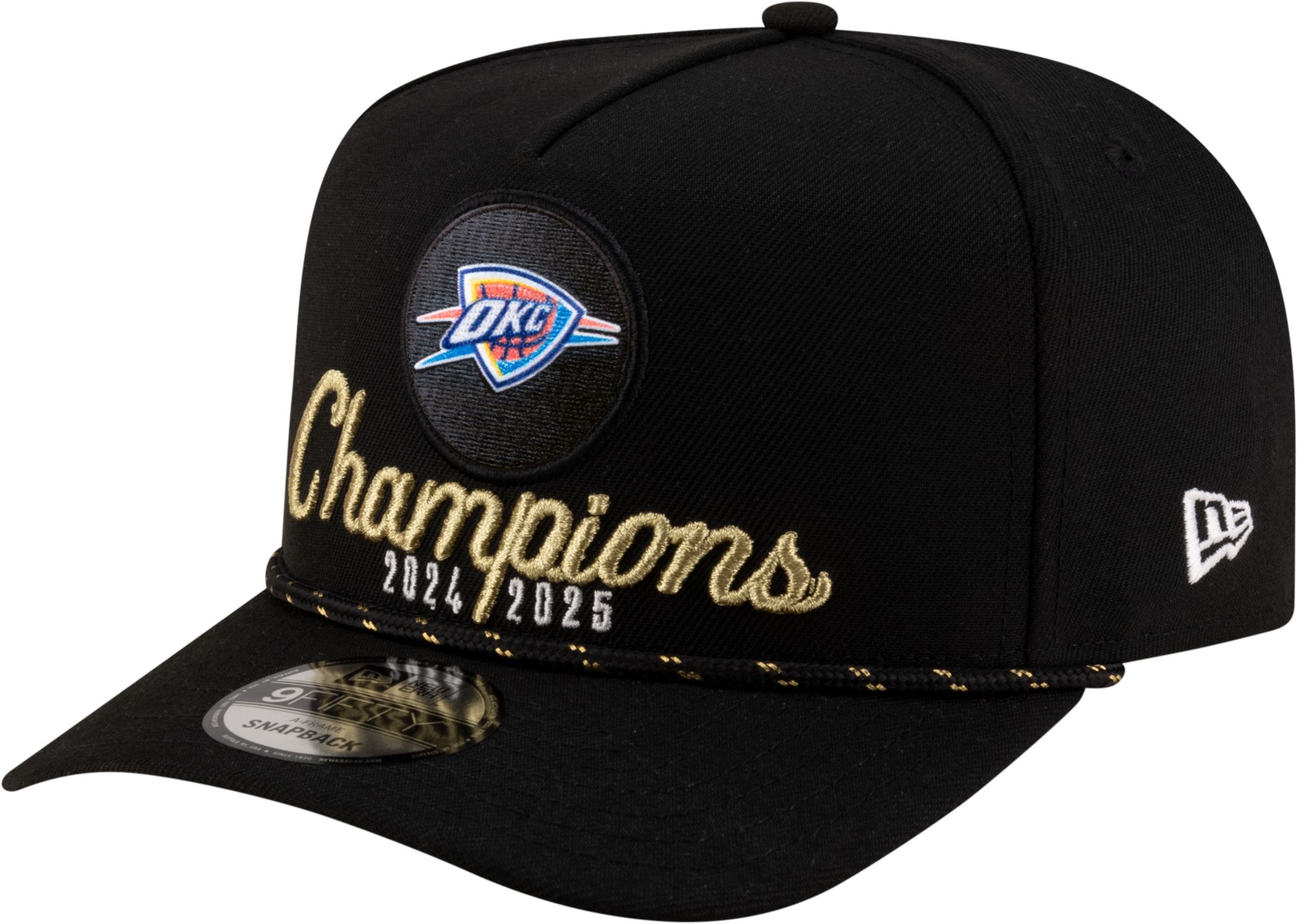 New Era Adult 2025 NBA Champions Oklahoma City Thunder Locker Room 9Fifty AF Adjustable Hat product image
