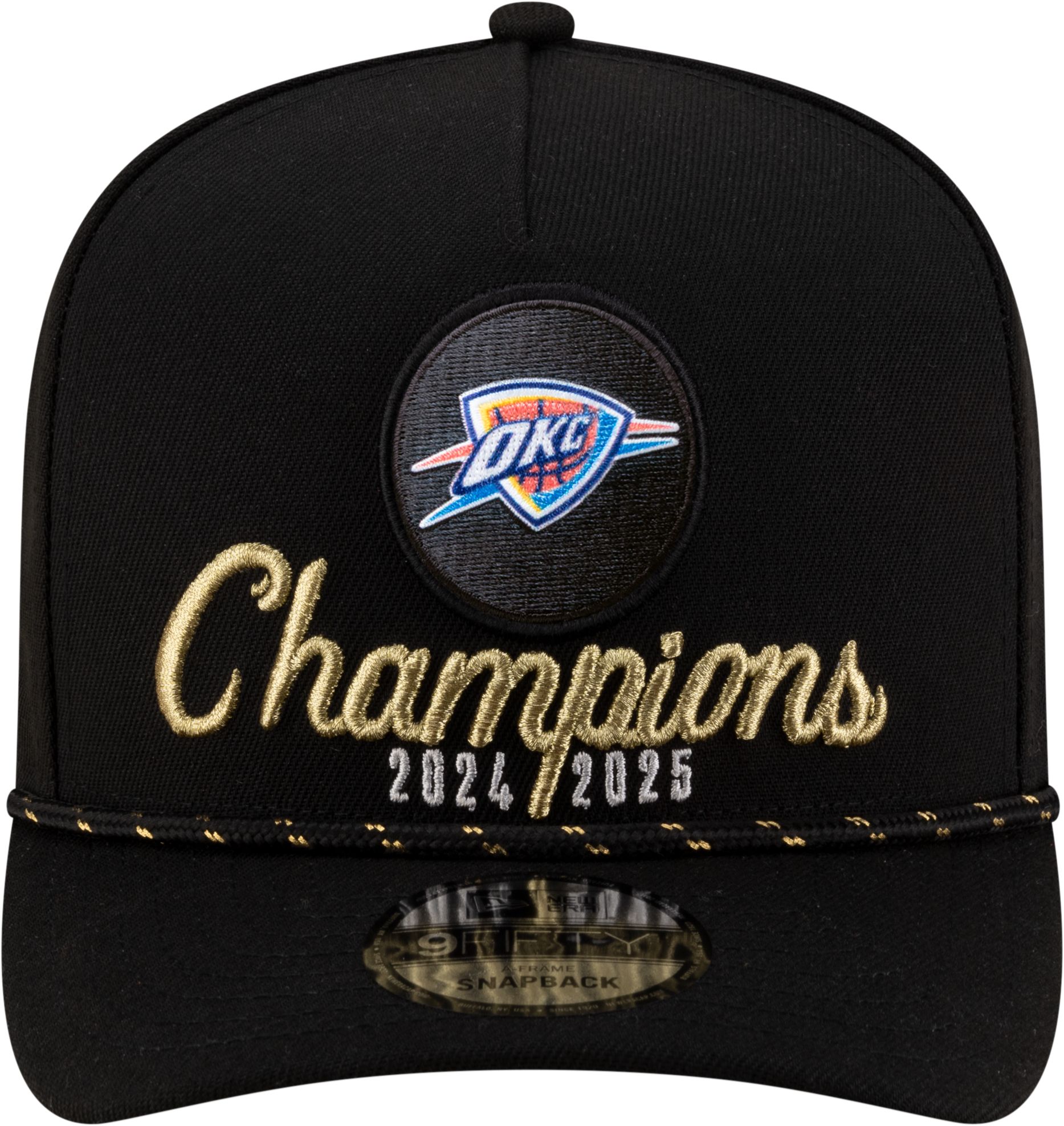 New Era Adult 2025 NBA Champions Oklahoma City Thunder Locker Room 9Fifty AF Adjustable Hat product image