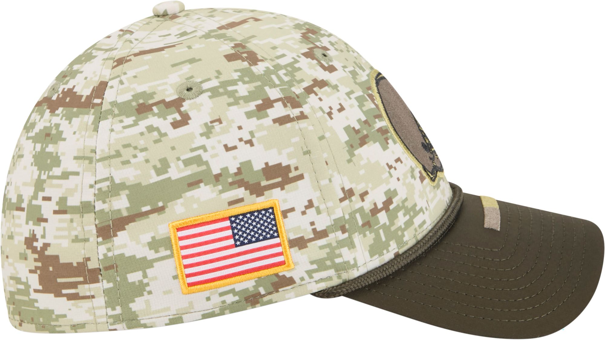 New Era Adult Cleveland Browns Camo Salute To Service 2025 39Thirty Stretch Fit Hat product image