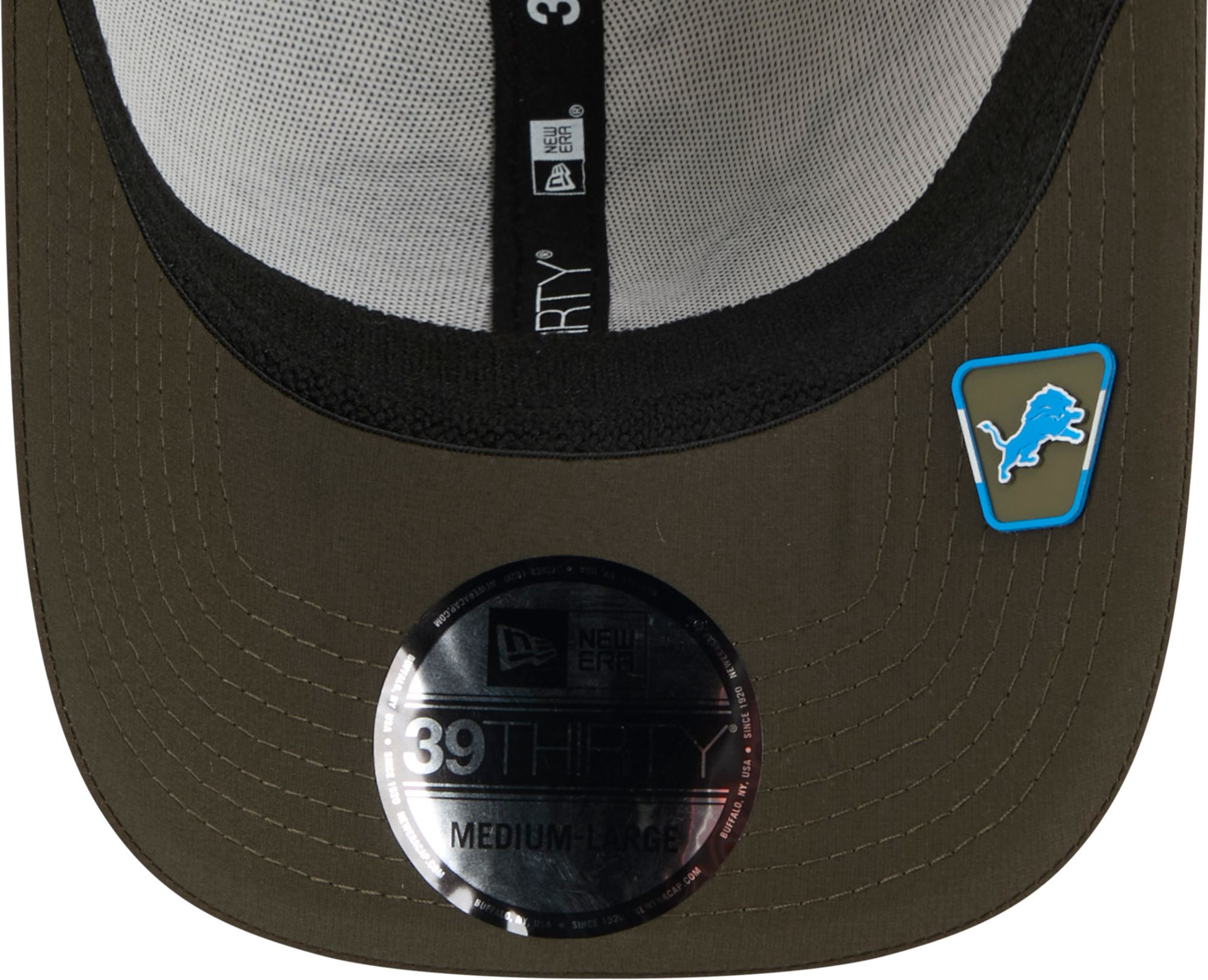 New Era Adult Detroit Lions Camo Salute To Service 2025 39Thirty Stretch Fit Hat product image