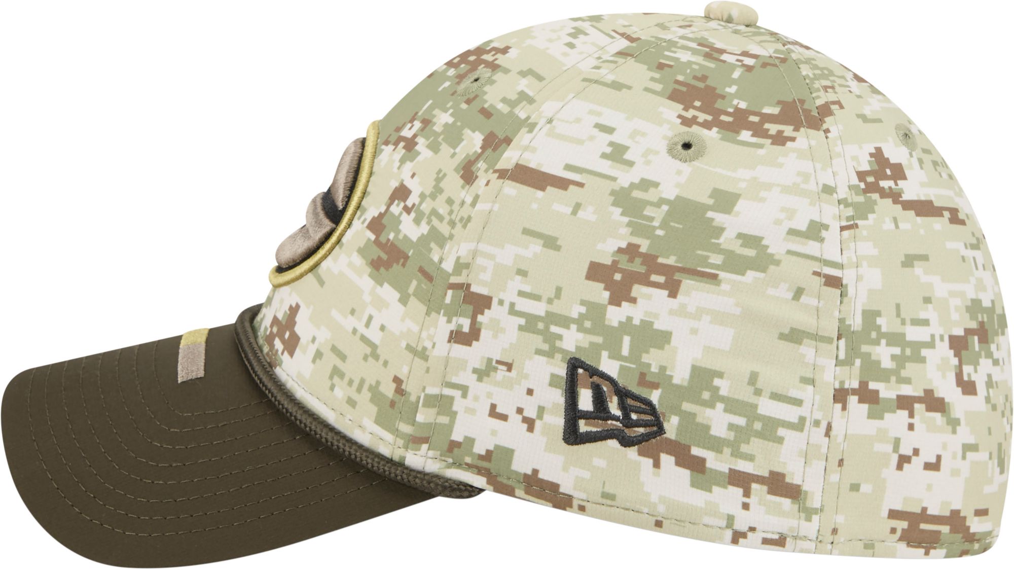 New Era Adult Green Bay Packers Camo Salute To Service 2025 39Thirty Stretch Fit Hat product image