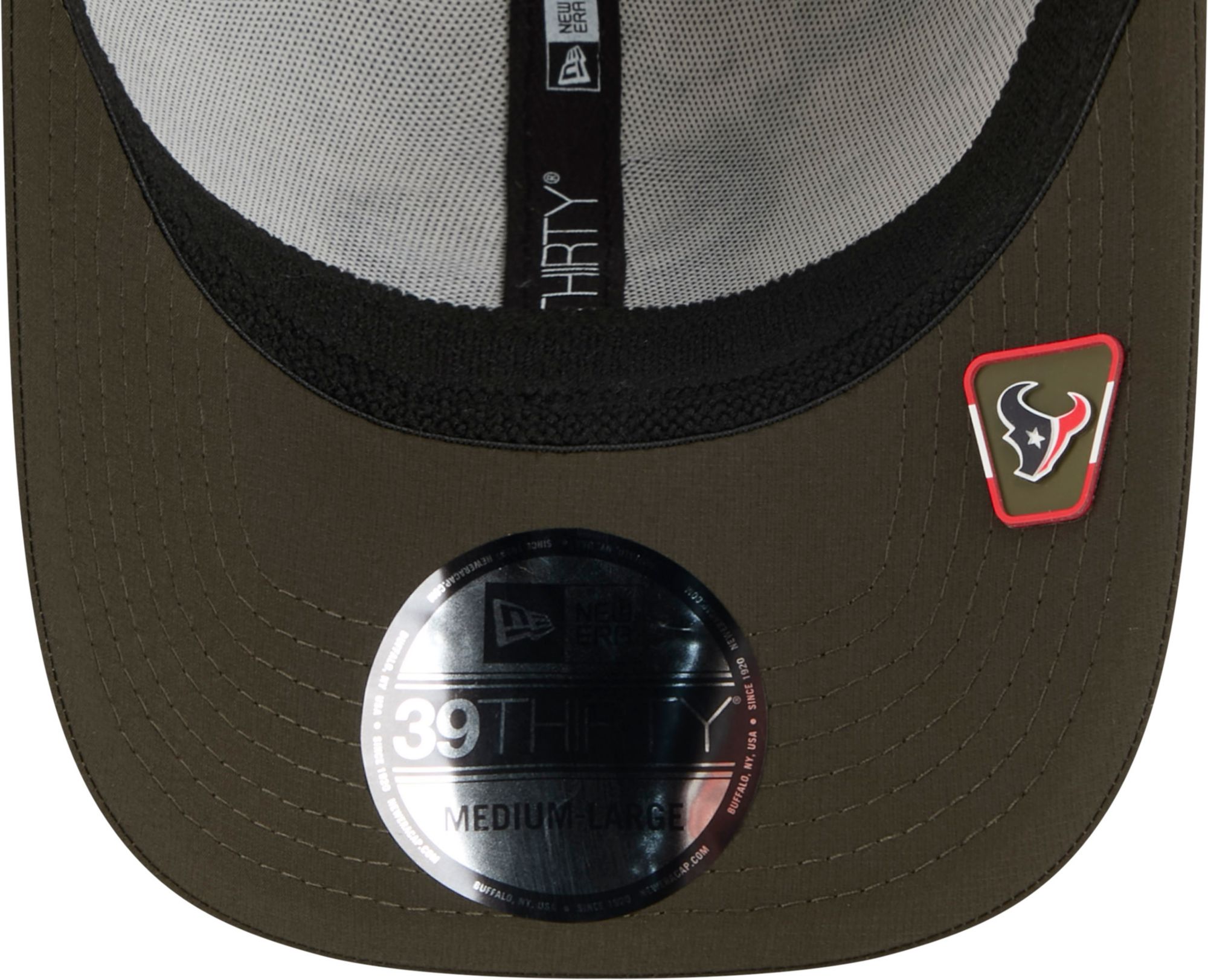 New Era Adult Houston Texans Camo Salute To Service 2025 39Thirty Stretch Fit Hat product image