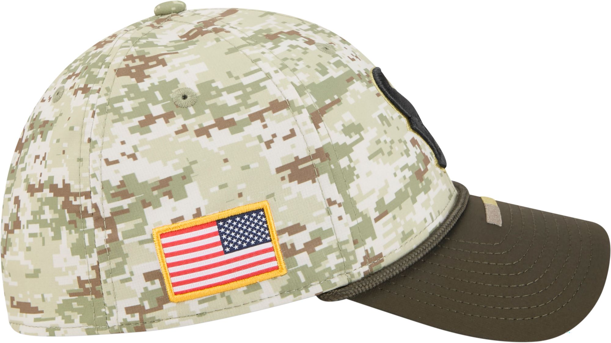 New Era Adult Houston Texans Camo Salute To Service 2025 39Thirty Stretch Fit Hat product image