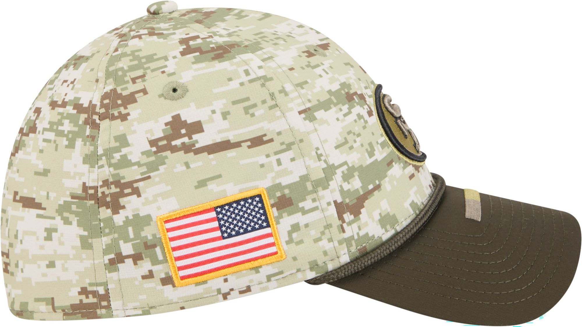 New Era Adult San Francisco 49ers Camo Salute To Service 2025 39Thirty Stretch Fit Hat product image