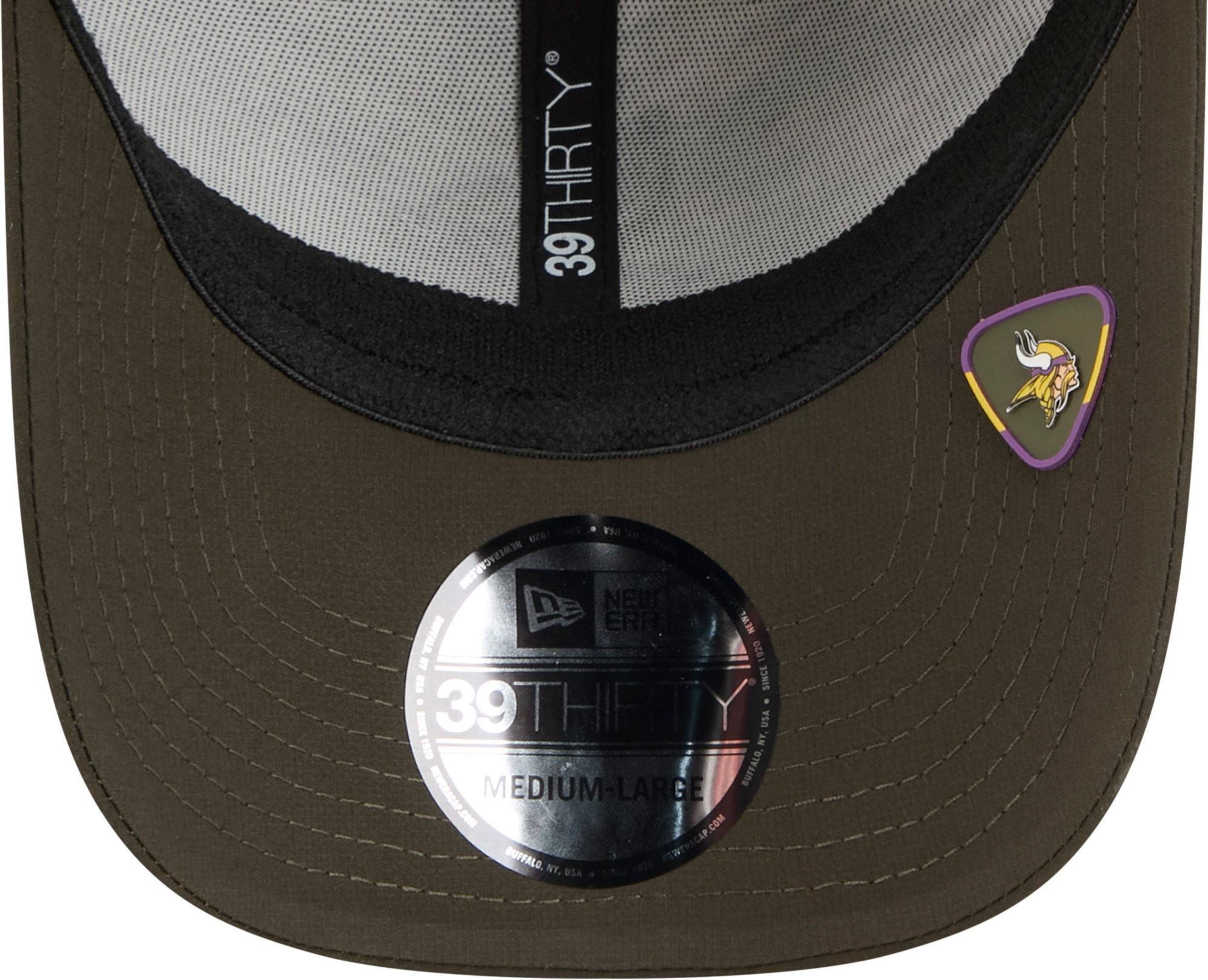 New Era Adult Minnesota Vikings Camo Salute To Service 2025 39Thirty Stretch Fit Hat product image