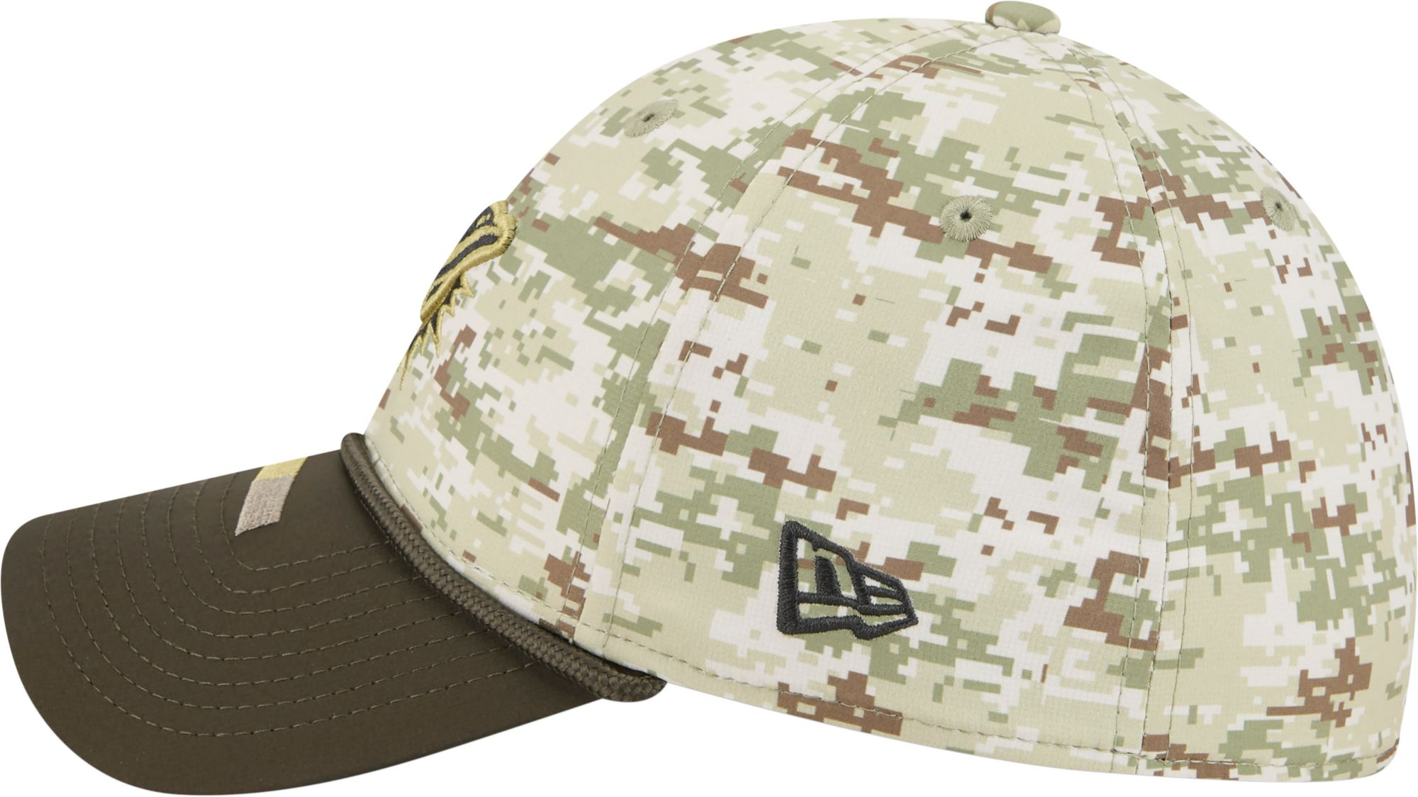 New Era Adult Miami Dolphins Camo Salute To Service 2025 39Thirty Stretch Fit Hat product image