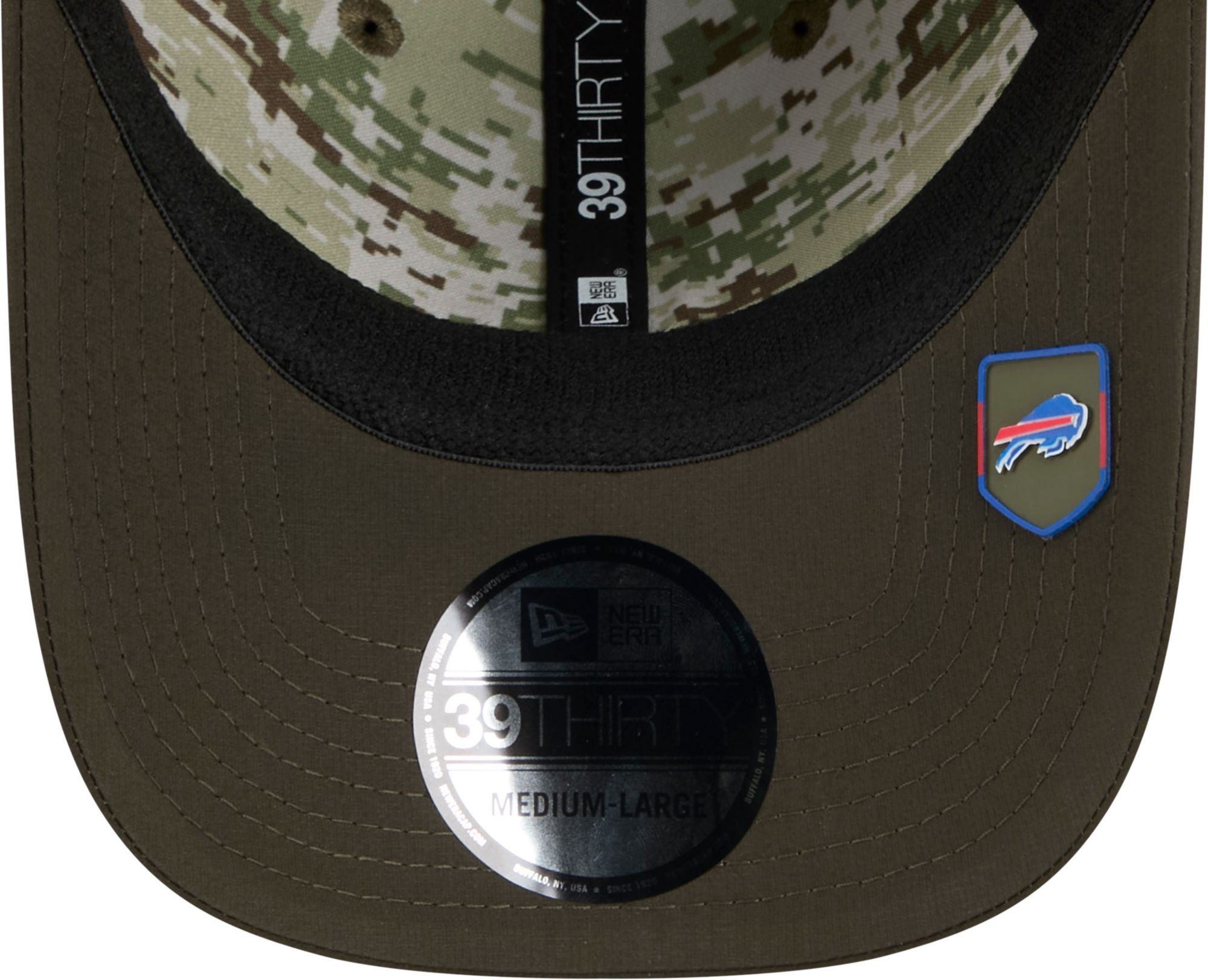 New Era Adult Buffalo Bills Dark Moss Salute To Service 2025 39Thirty Stretch Fit Hat product image