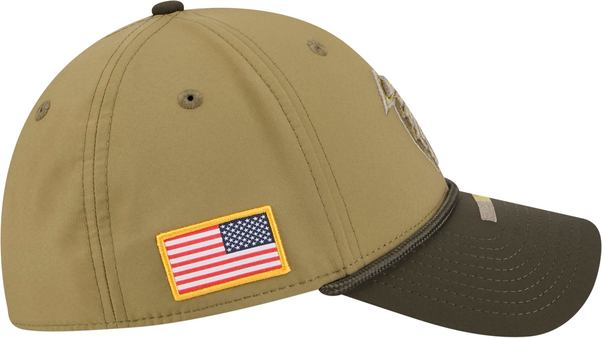 New Era Adult Atlanta Falcons Dark Moss Salute To Service 2025 39Thirty Stretch Fit Hat product image