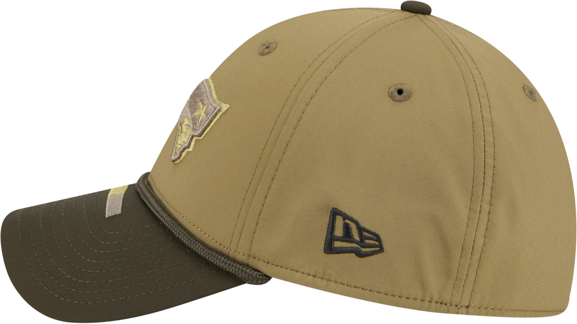New Era Adult New England Patriots Dark Moss Salute To Service 2025 39Thirty Stretch Fit Hat product image