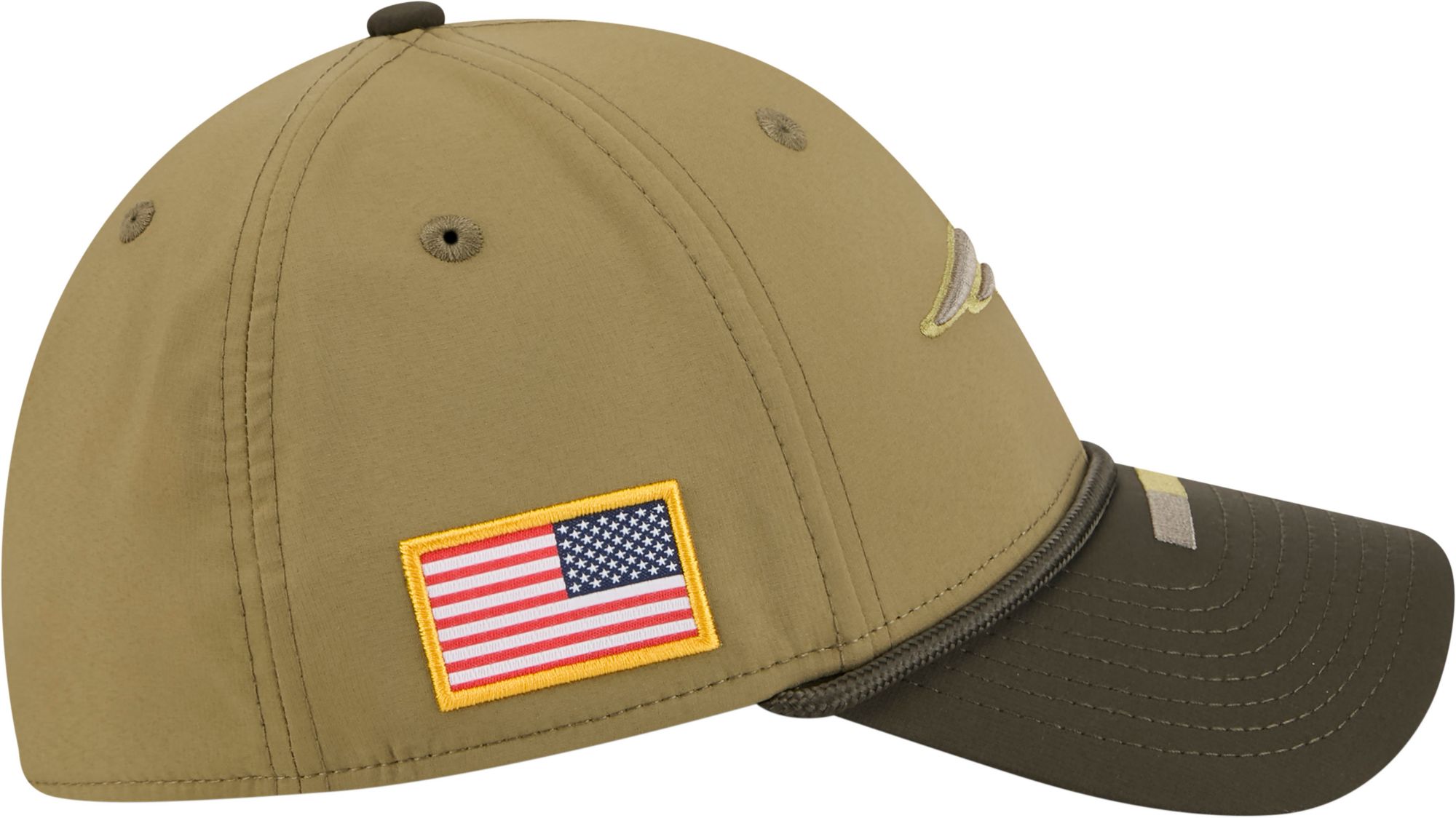 New Era Adult New England Patriots Dark Moss Salute To Service 2025 39Thirty Stretch Fit Hat product image