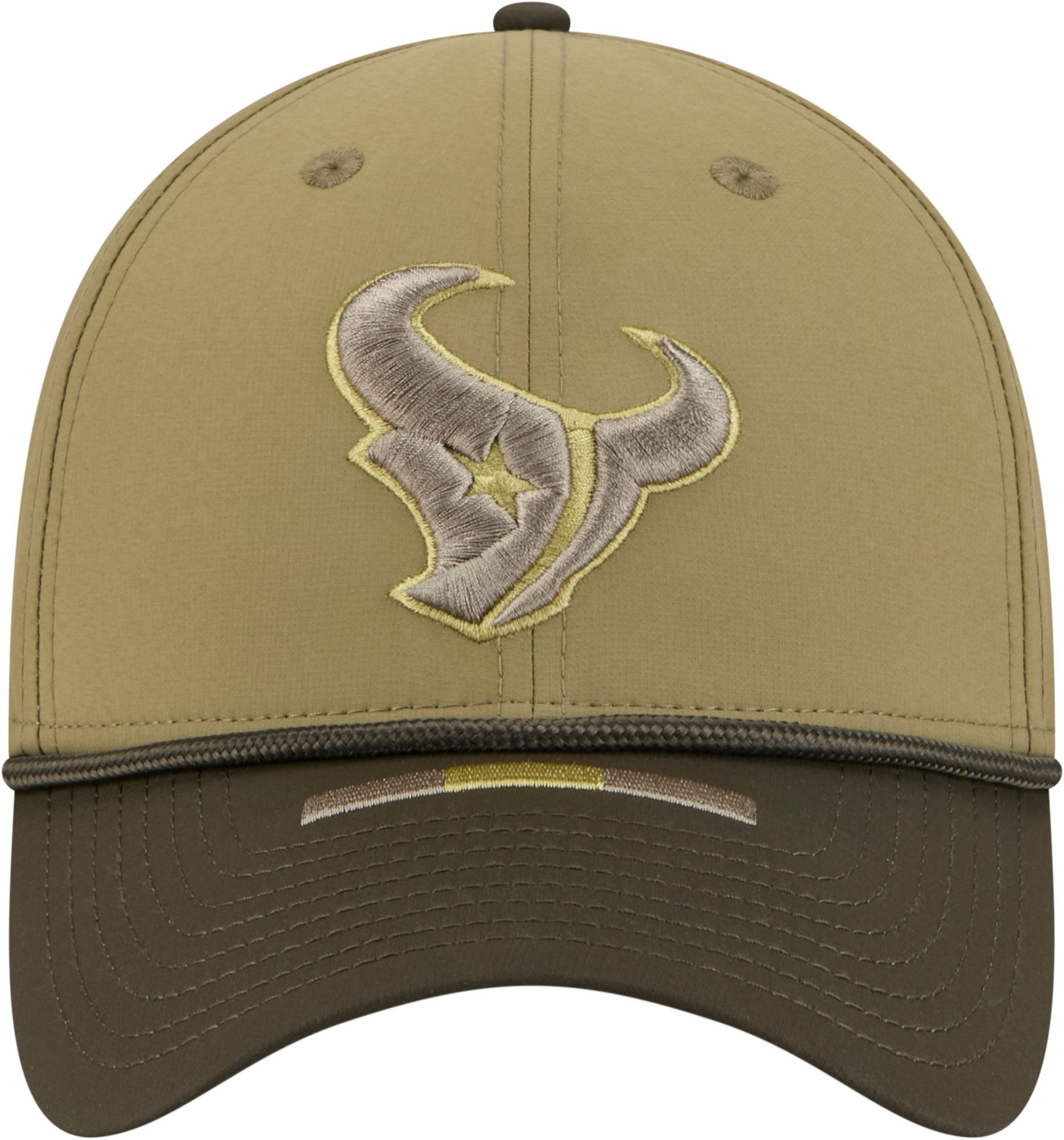 New Era Adult Houston Texans Dark Moss Salute To Service 2025 39Thirty Stretch Fit Hat product image