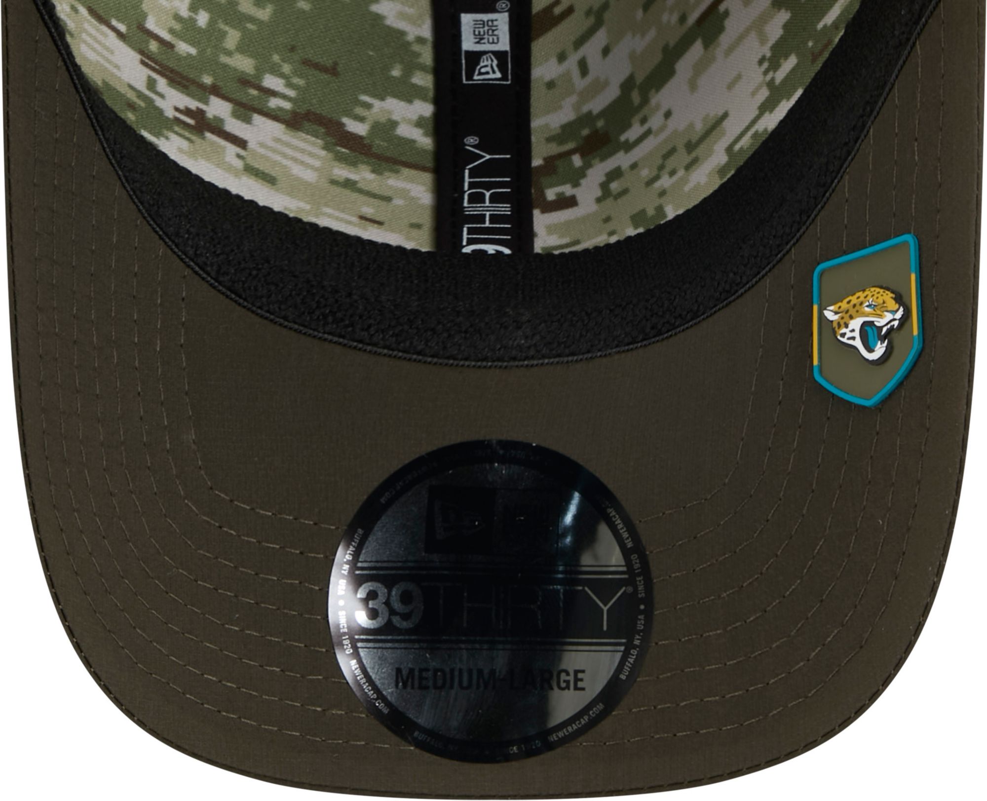 New Era Adult Jacksonville Jaguars Dark Moss Salute To Service 2025 39Thirty Stretch Fit Hat product image