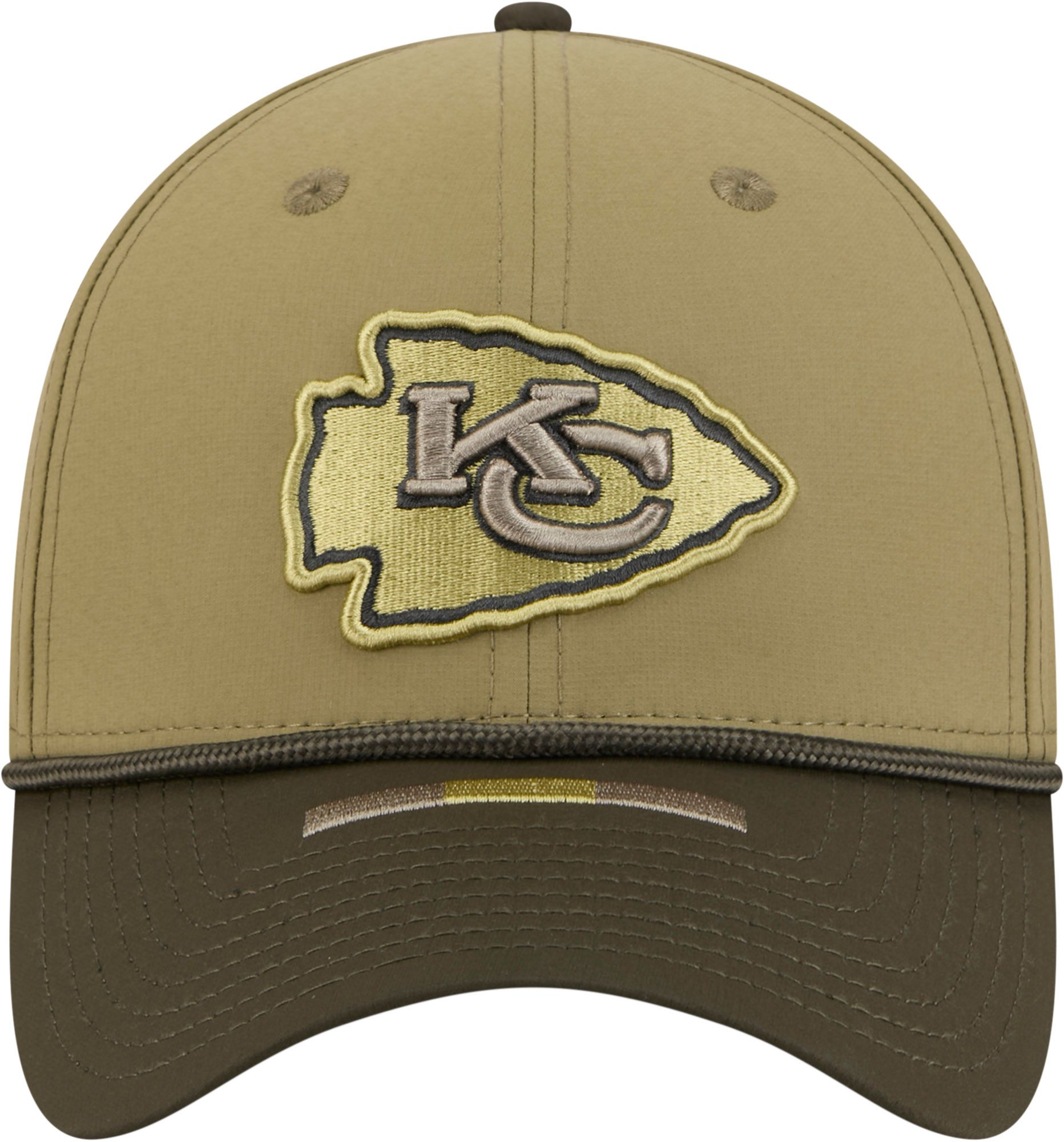 New Era Adult Kansas City Chiefs Dark Moss Salute To Service 2025 39Thirty Stretch Fit Hat product image