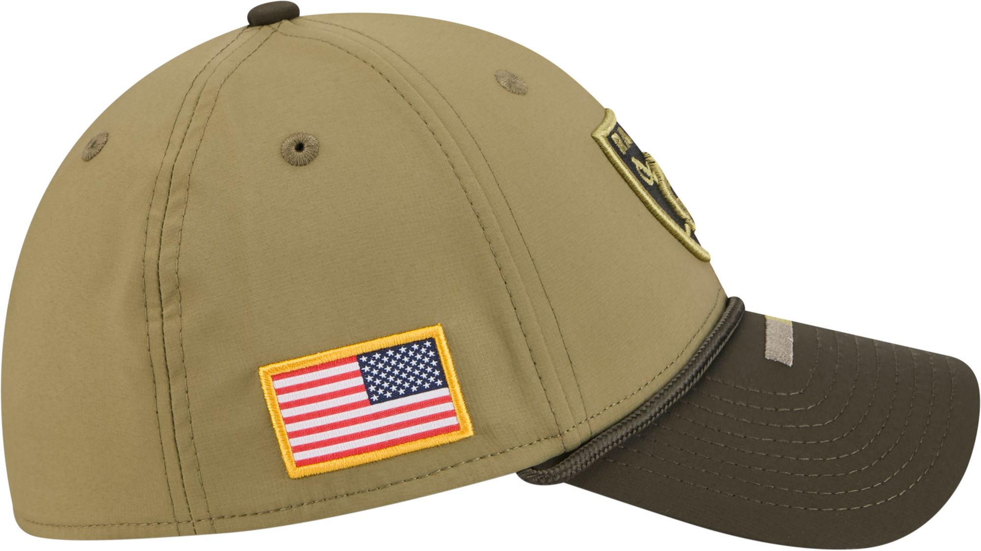 New Era Adult Las Vegas Raiders Dark Moss Salute To Service 2025 39Thirty Stretch Fit Hat product image