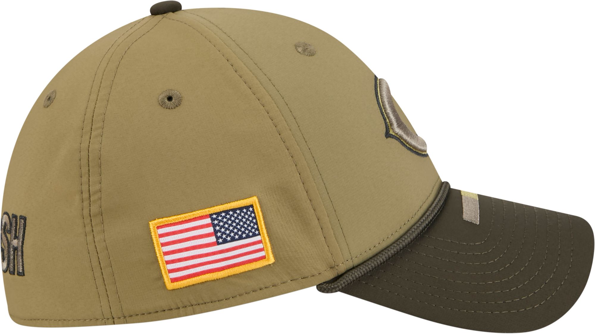 New Era Adult Chicago Bears Dark Moss Salute To Service 2025 39Thirty Stretch Fit Hat product image