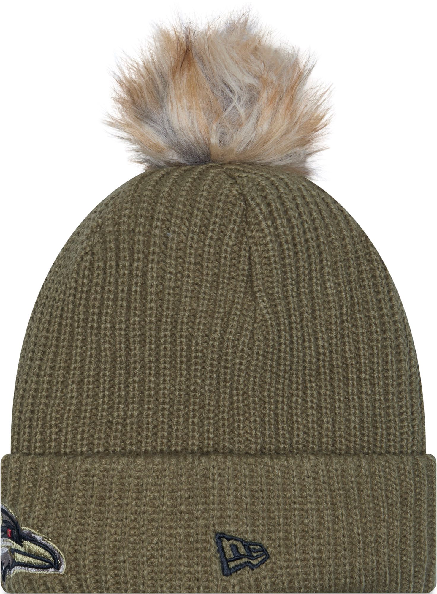 New Era Women's Baltimore Ravens Salute To Service 2025 Dark Moss Knit Beanie product image