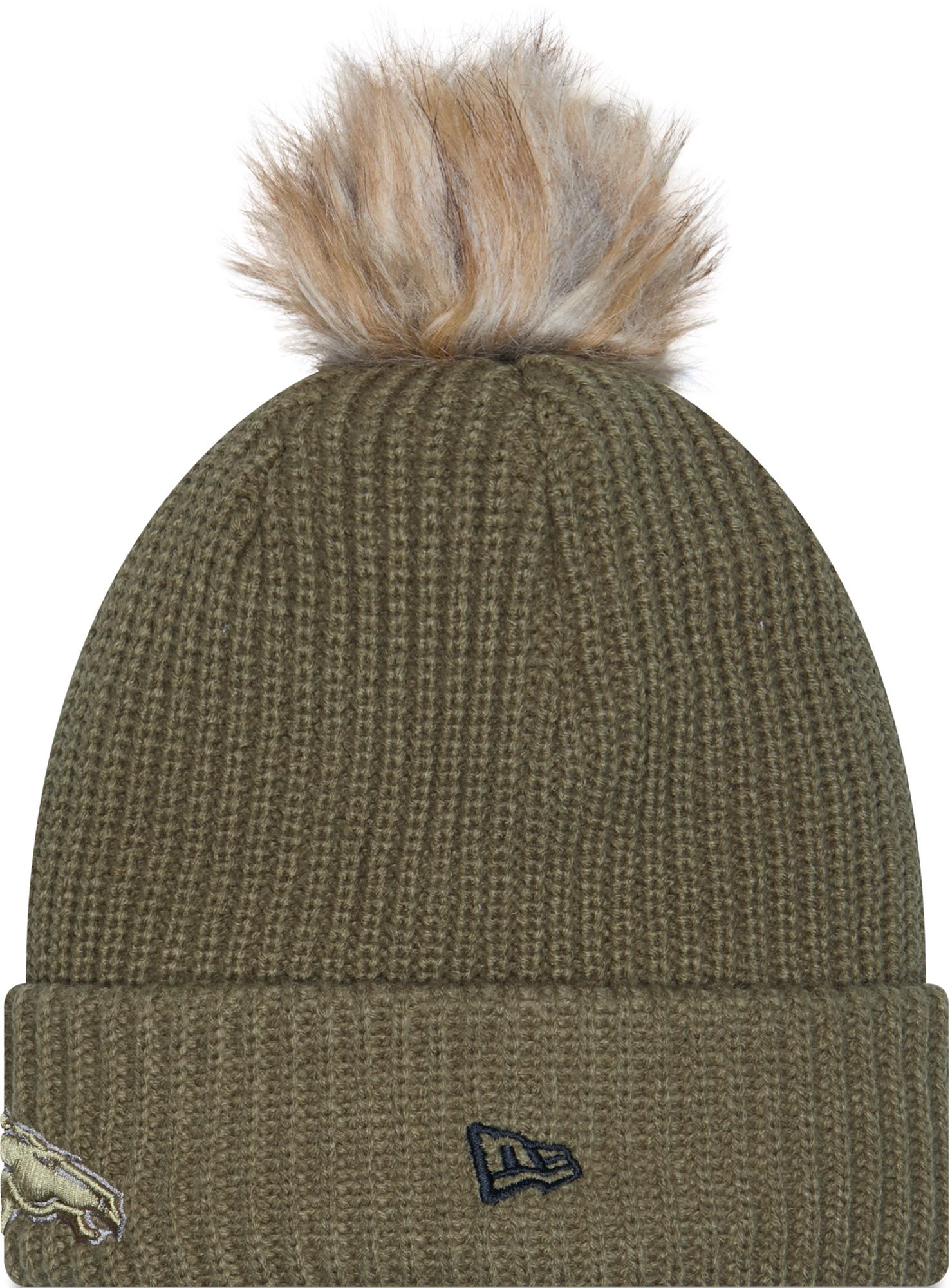 New Era Women's Denver Broncos Salute To Service 2025 Dark Moss Knit Beanie product image