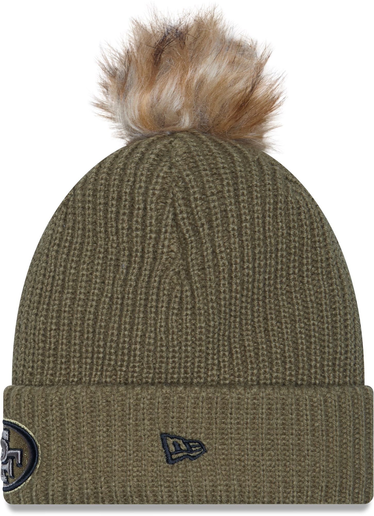 New Era Women's San Francisco 49ers Salute To Service 2025 Dark Moss Knit Beanie product image
