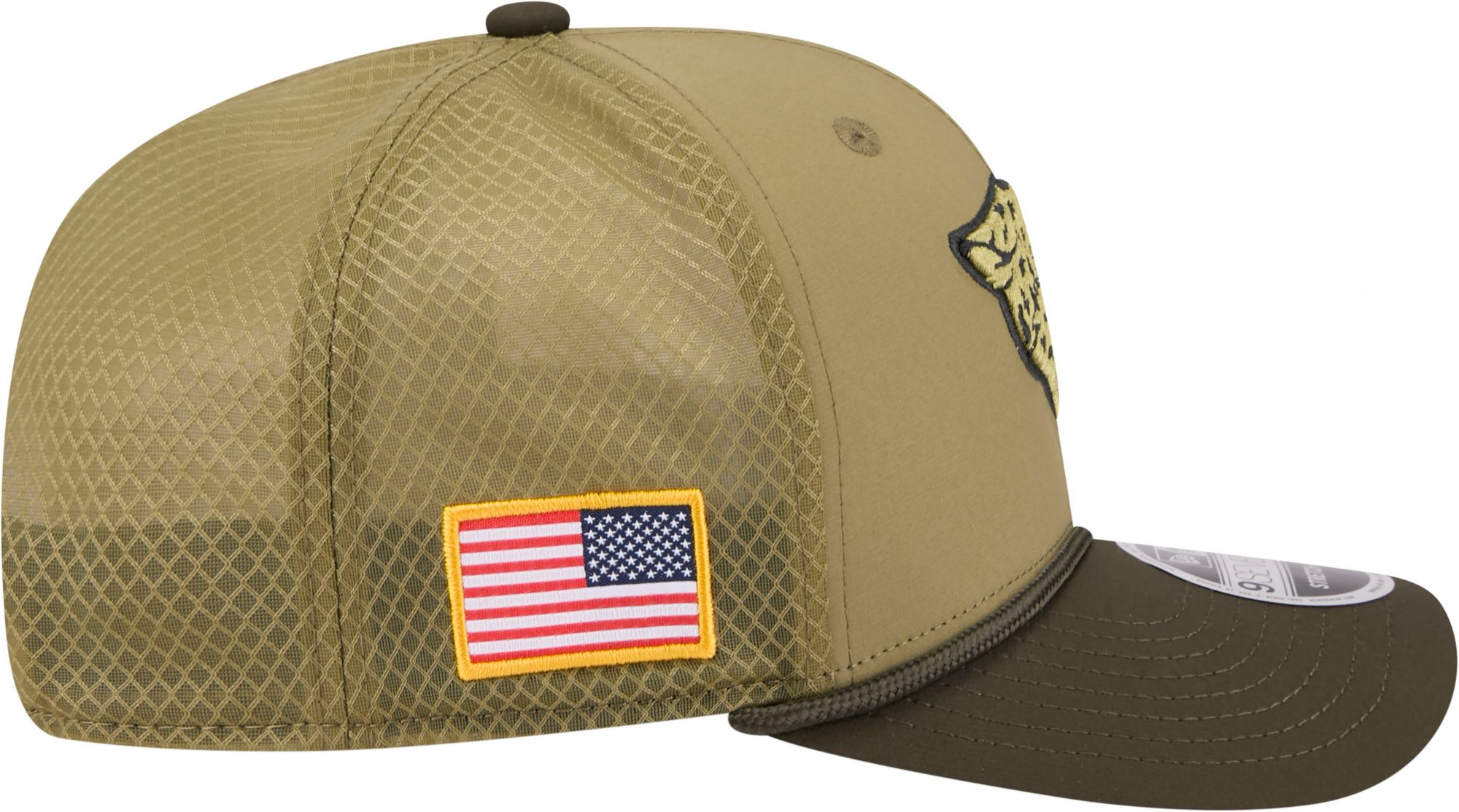 New Era Adult Jacksonville Jaguars Dark Moss Salute To Service 2025 9Seventy Adjustable Stretch-Snap Hat product image