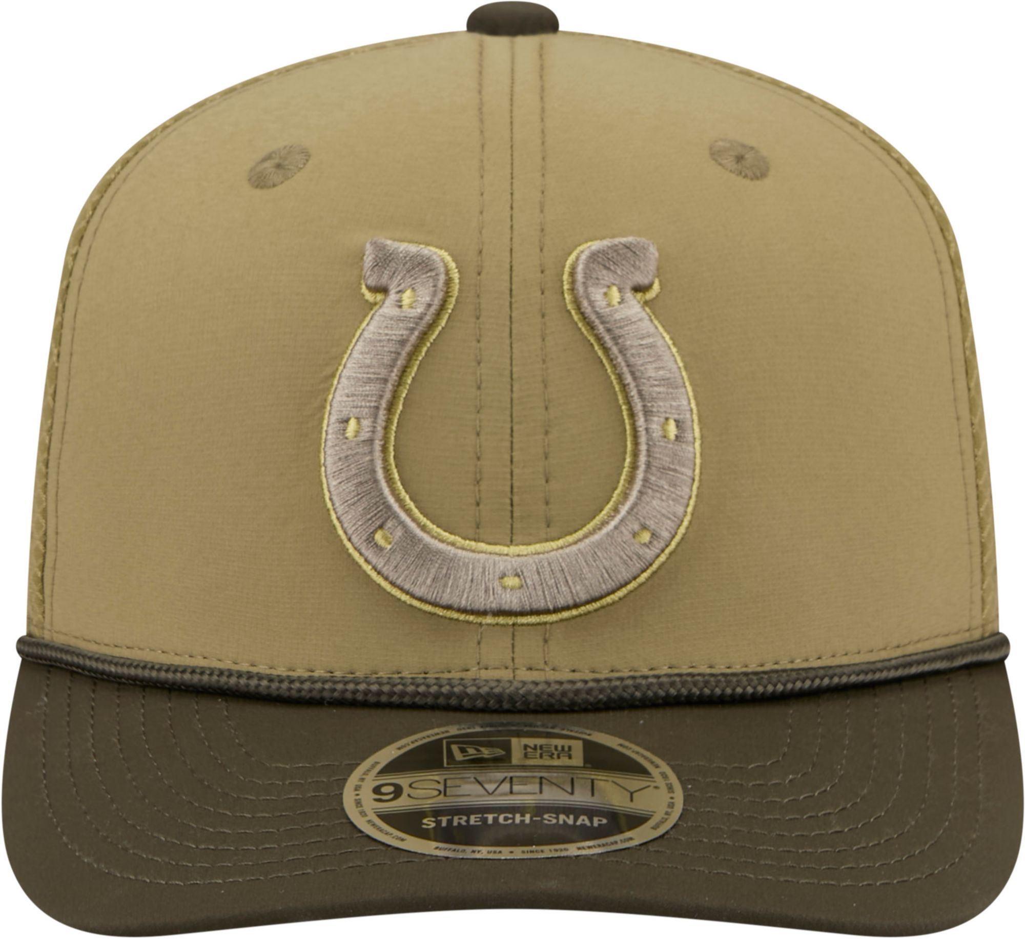 New Era Adult Indianapolis Colts Dark Moss Salute To Service 2025 9Seventy Adjustable Stretch-Snap Hat product image