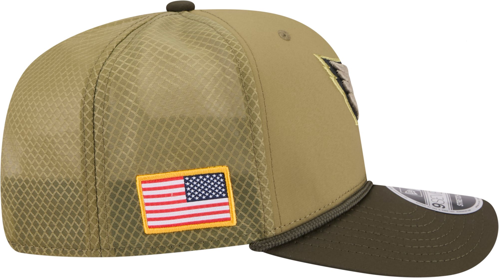 New Era Adult Arizona Cardinals Dark Moss Salute To Service 2025 9Seventy Adjustable Stretch-Snap Hat product image