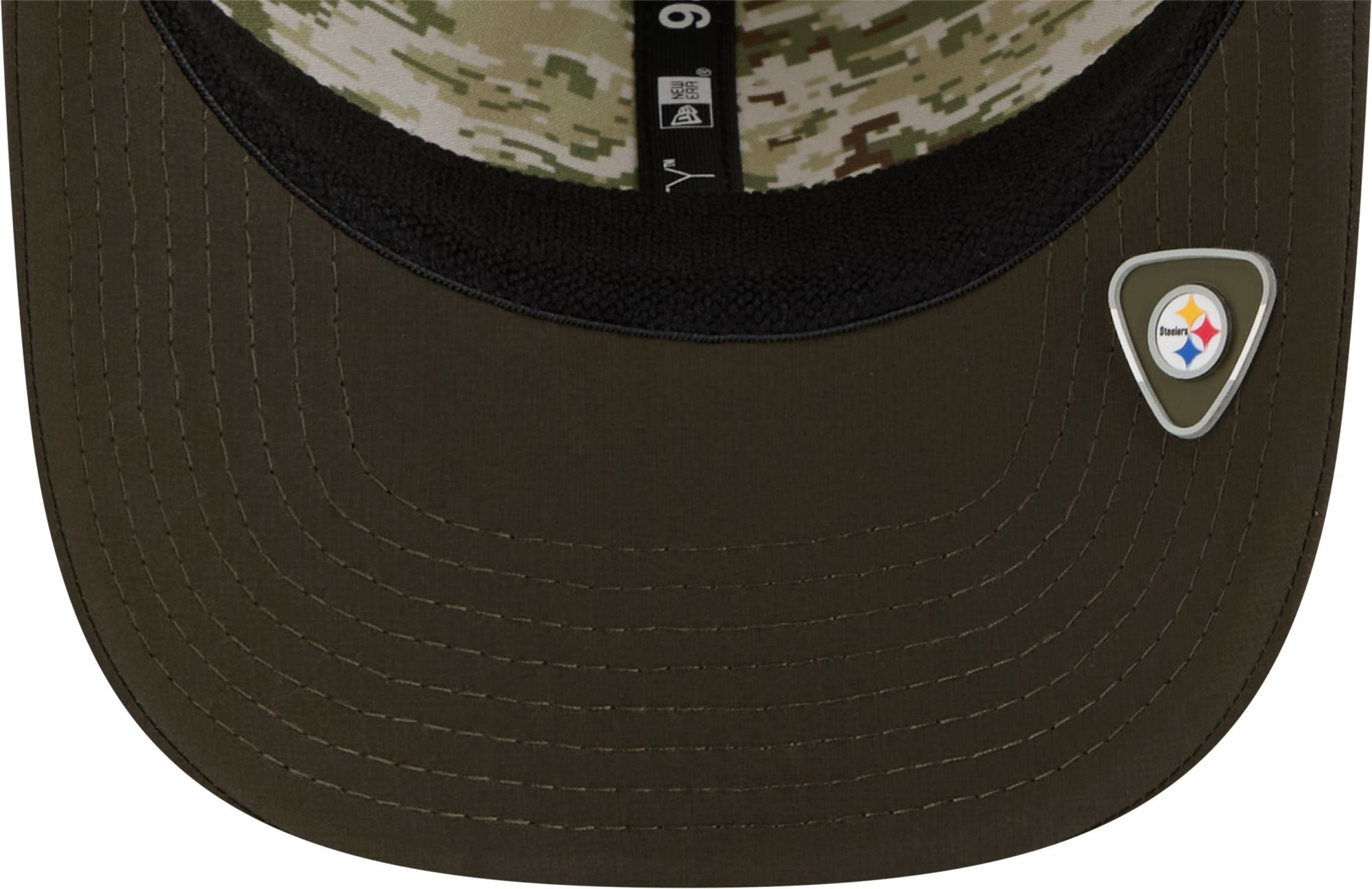 New Era Adult Pittsburgh Steelers Dark Moss Salute To Service 2025 9Seventy Adjustable Stretch-Snap Hat product image