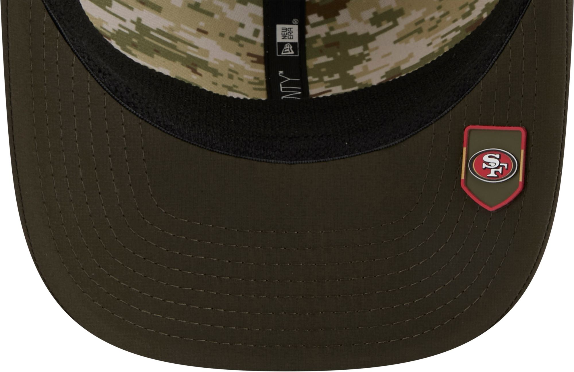 New Era Adult San Francisco 49ers Dark Moss Salute To Service 2025 9Seventy Adjustable Stretch-Snap Hat product image