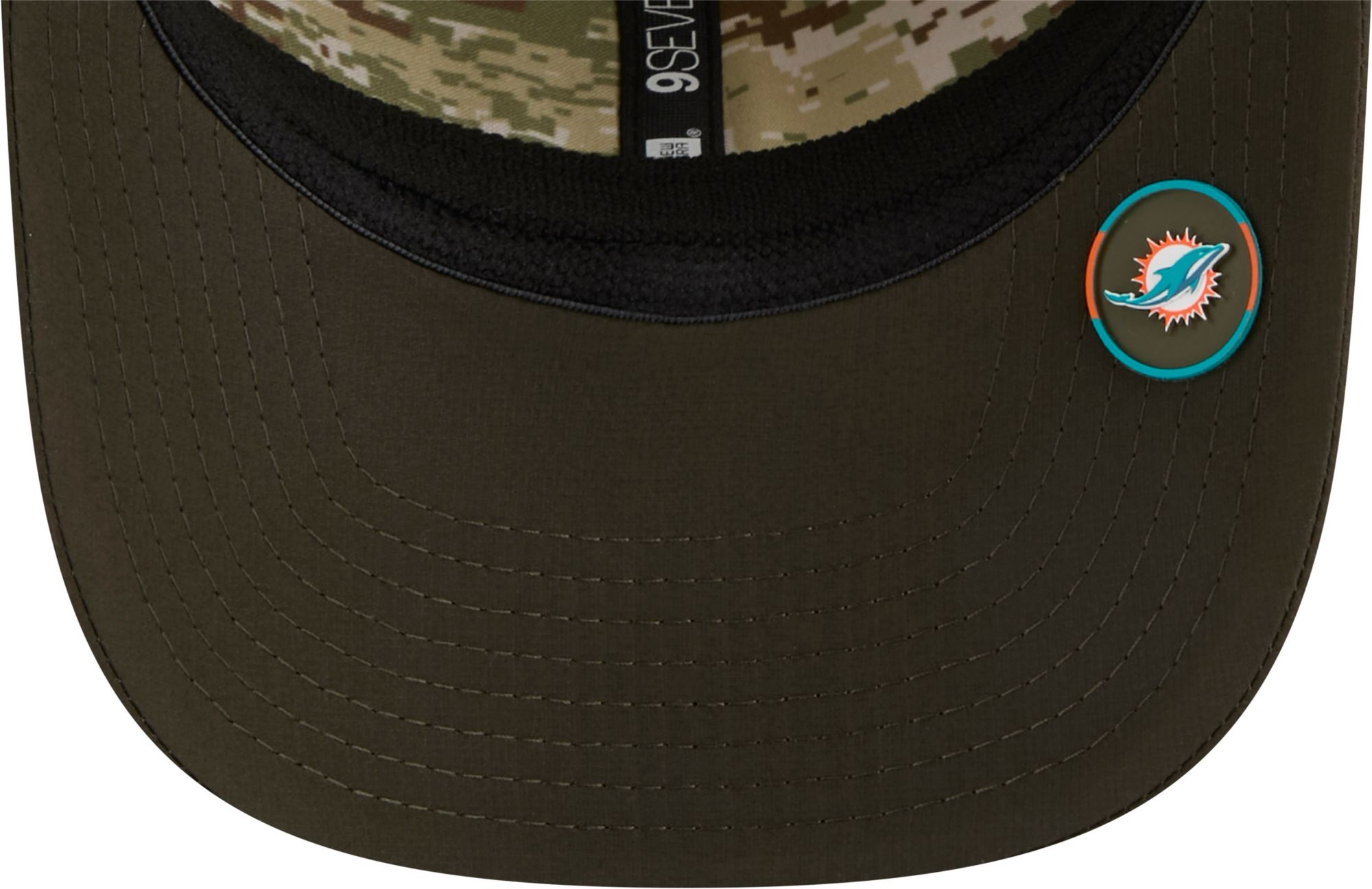 New Era Adult Miami Dolphins Dark Moss Salute To Service 2025 9Seventy Adjustable Stretch-Snap Hat product image