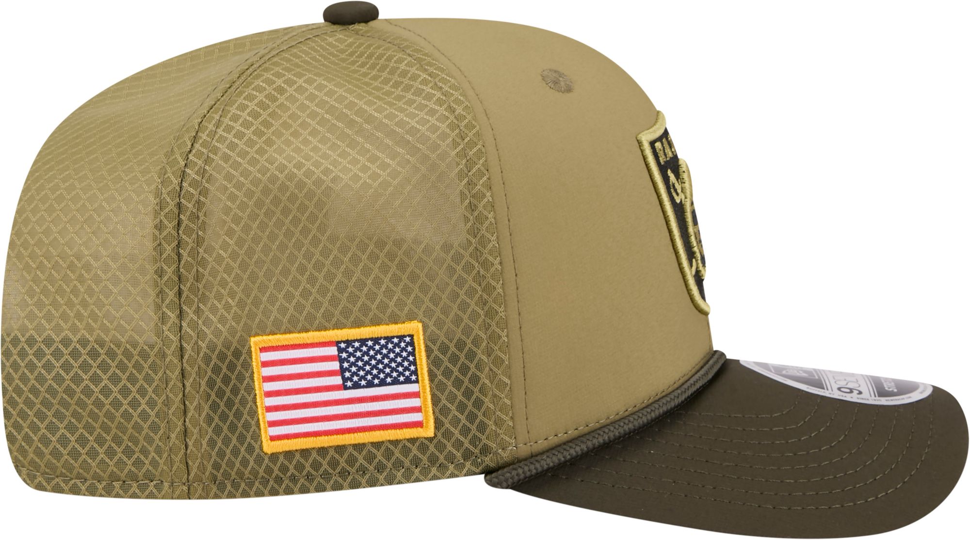 New Era Adult Las Vegas Raiders Dark Moss Salute To Service 2025 9Seventy Adjustable Stretch-Snap Hat product image