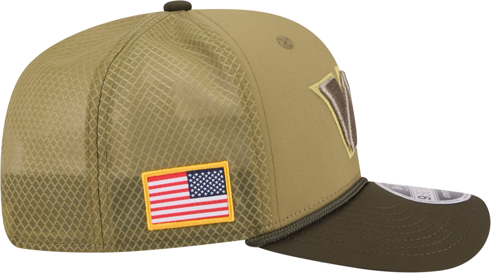 New Era Adult Washington Commanders Salute To Service 2025 Dark Moss 9Seventy Adjustable Stretch-Snap Hat product image