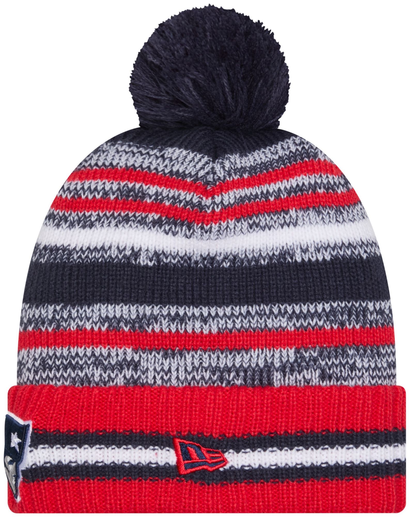 New Era Adult New England Patriots Dark Blue Cheer Knit Hat product image