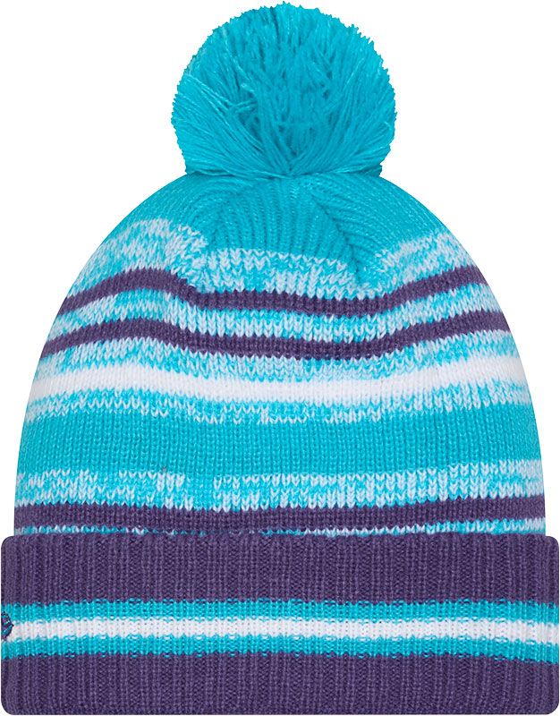 New Era Adult Charlotte Hornets Teal Cheer Knit Hat product image