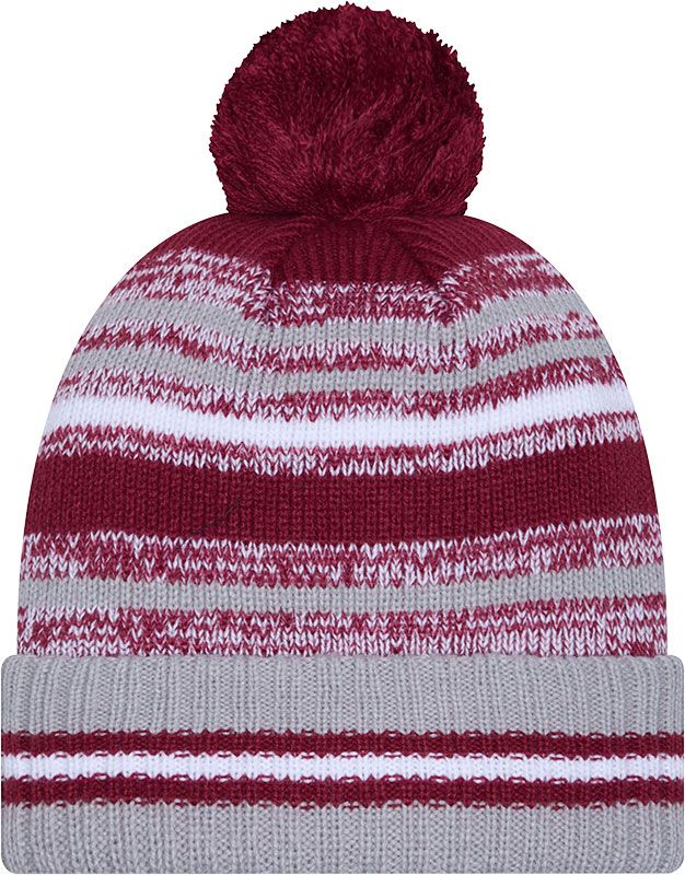 New Era Adult Temple Owls Dark Red Cheer Knit Hat product image
