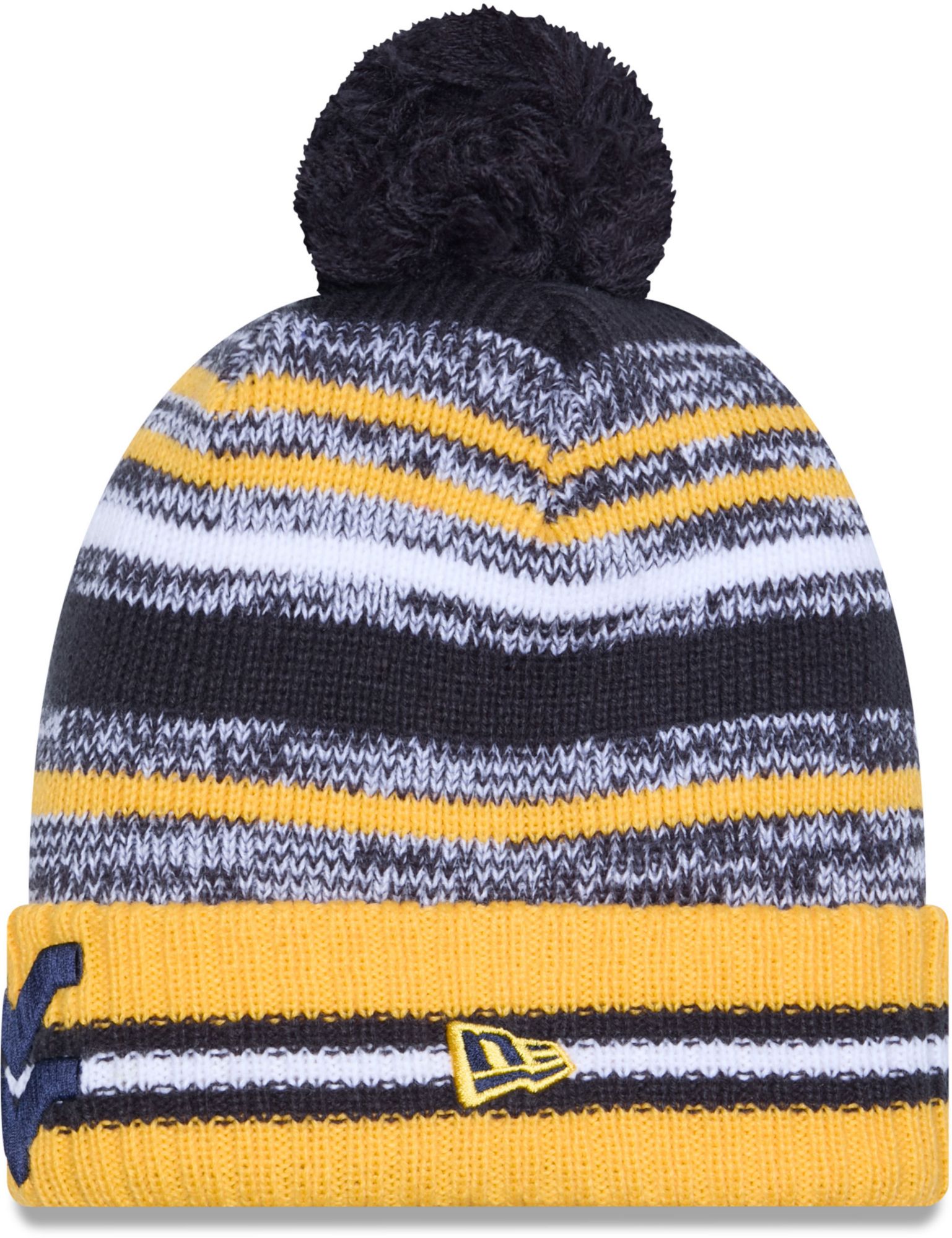 New Era Adult West Virginia Mountaineers Navy Cheer Knit Hat product image