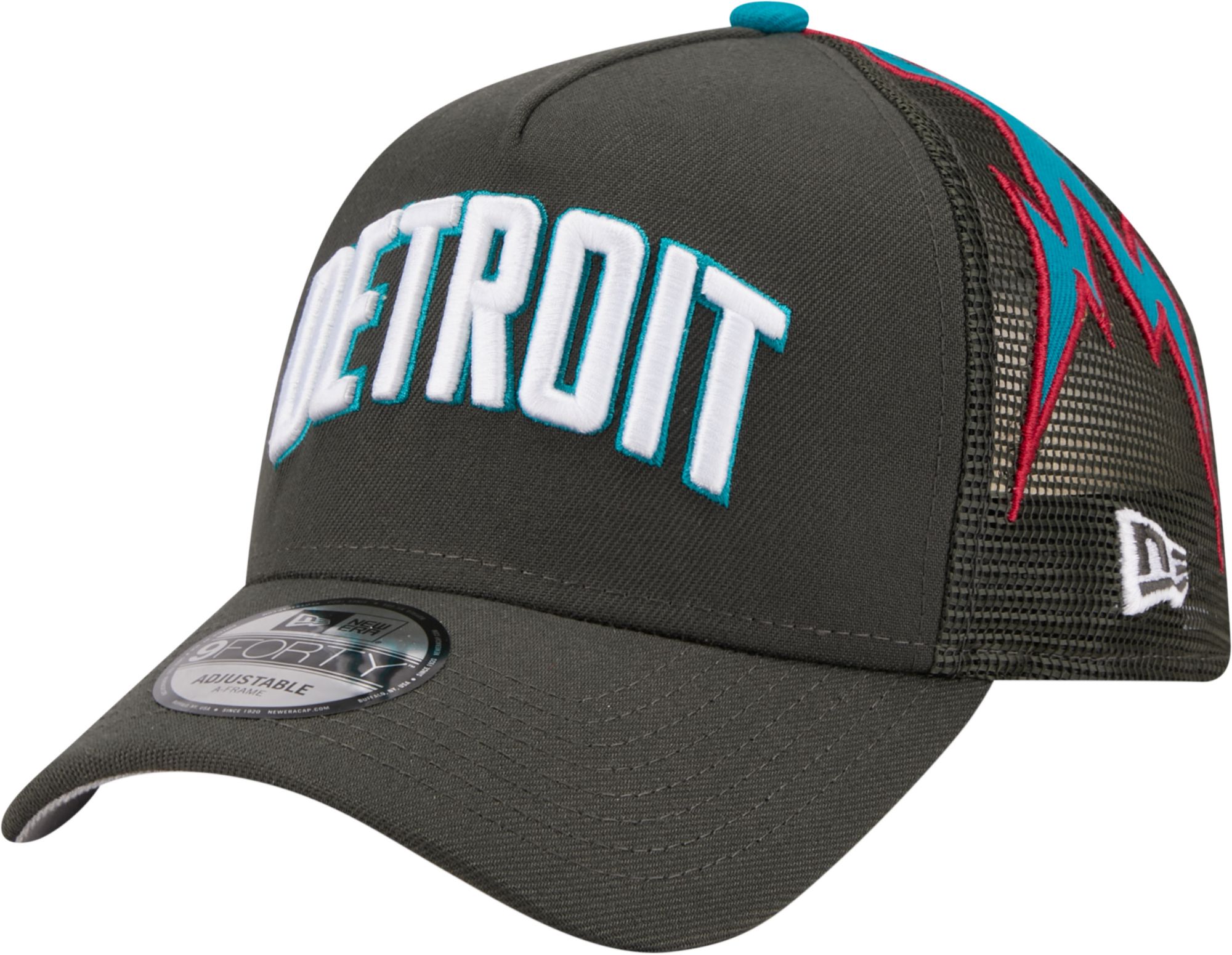 New Era Adult 2025-26 City Edition Detroit Pistons 9Forty Logo Trucker Hat product image