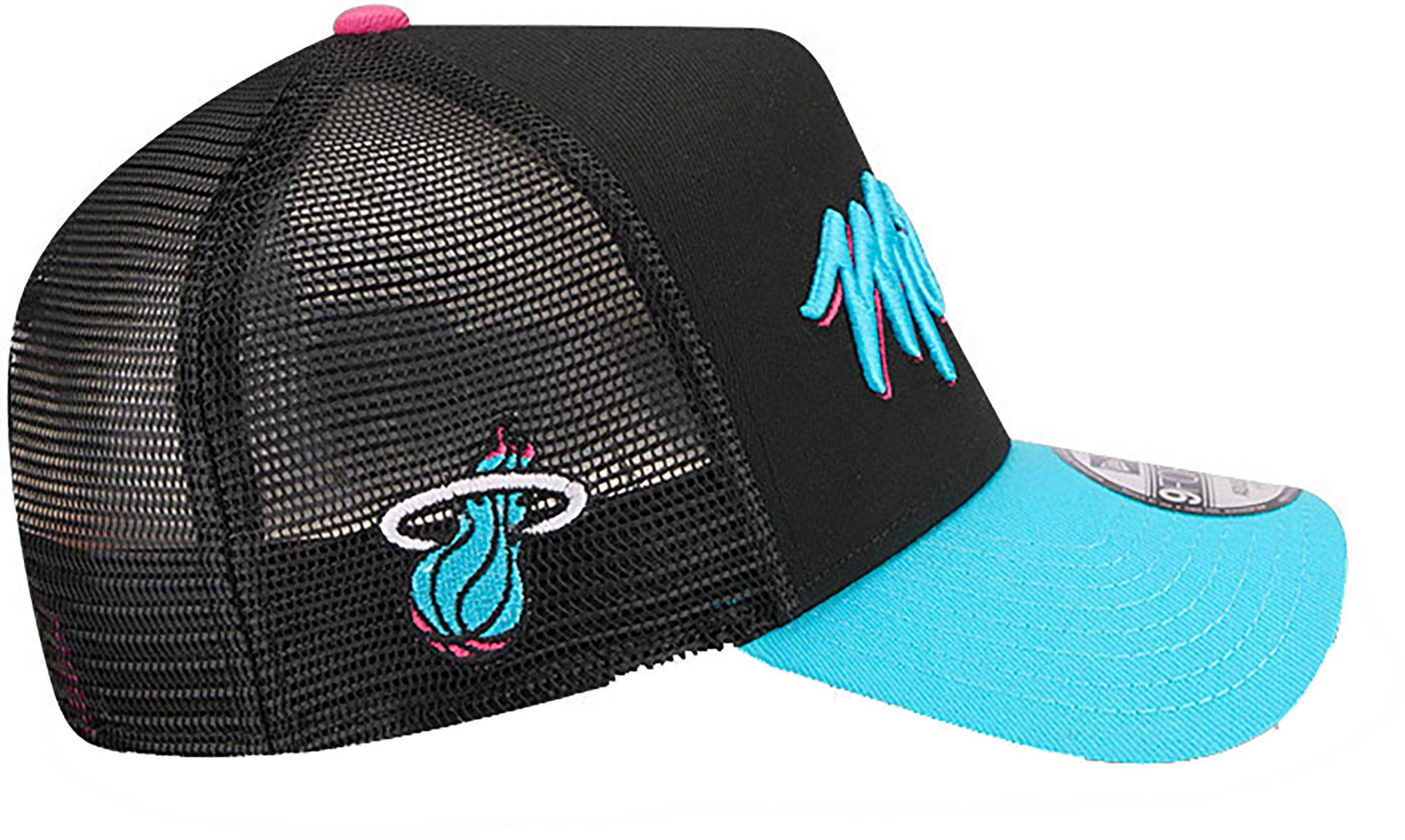 New Era Adult 2025-26 City Edition Miami Heat 9Forty Logo Trucker Hat product image