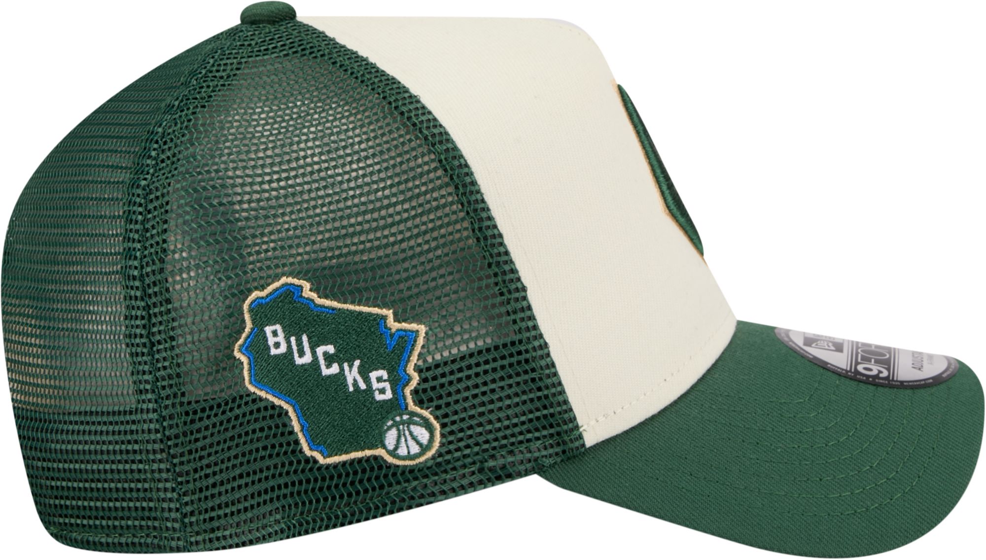 New Era Adult 2025-26 City Edition Milwaukee Bucks 9Forty Logo Trucker Hat product image