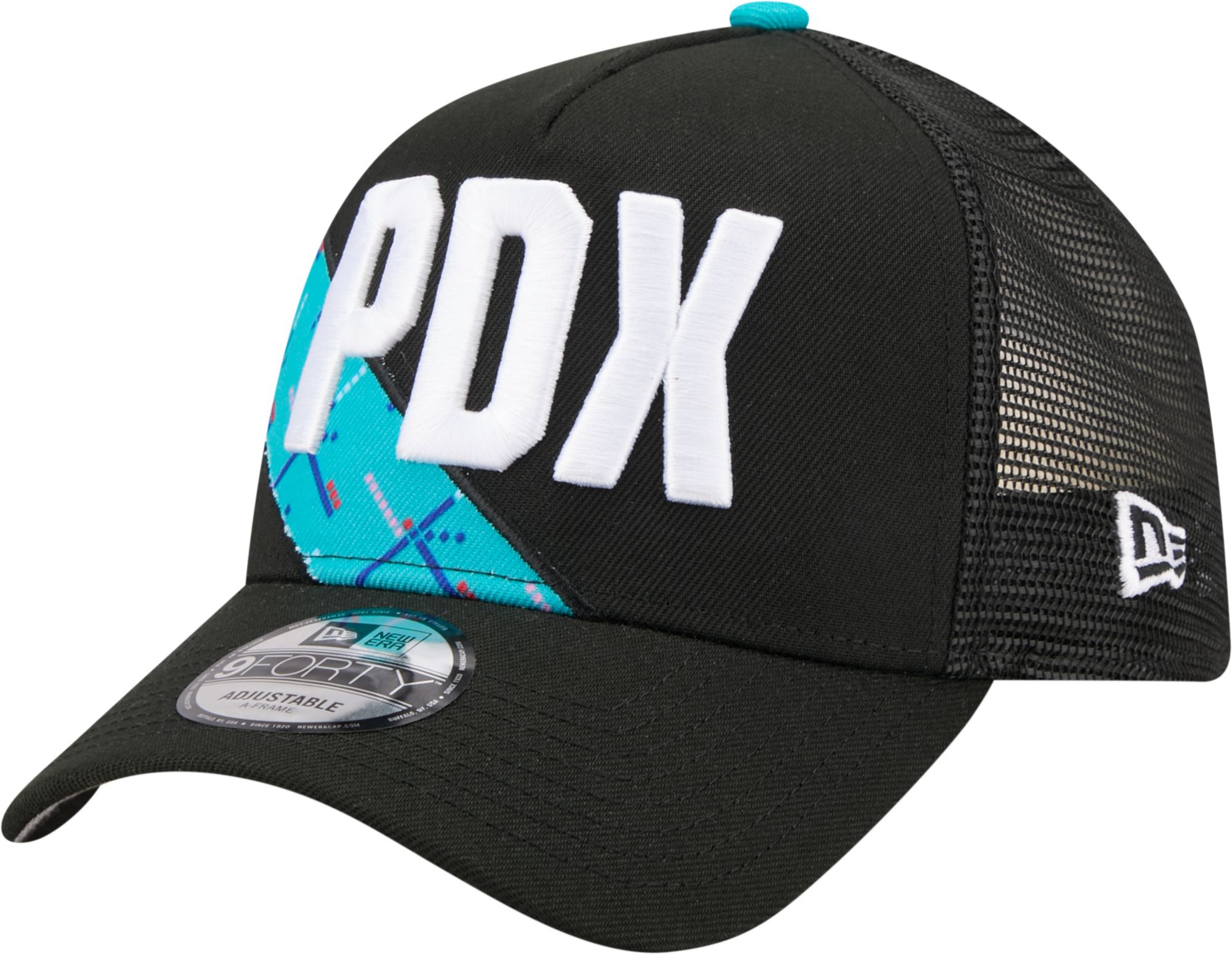 New Era Adult 2025-26 City Edition Portland Trail Blazers 9Forty Logo Trucker Hat product image