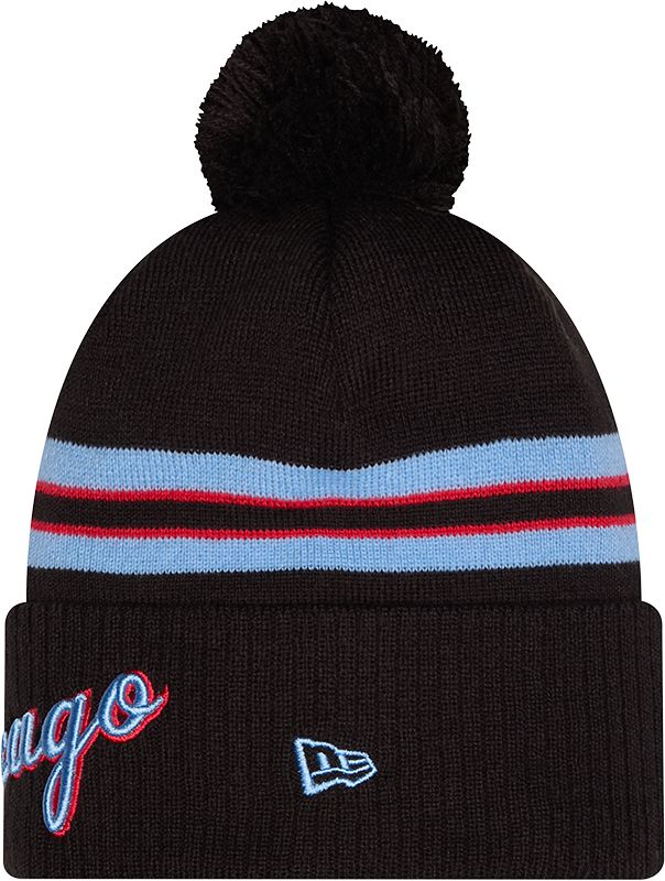 New Era Youth 2025-26 City Edition Chicago Bulls Logo Pom Knit Beanie product image