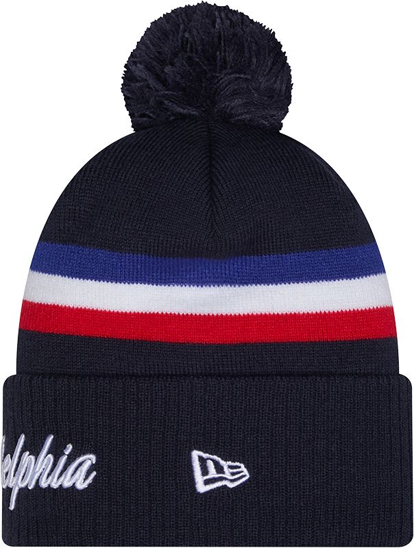 New Era Youth 2025-26 City Edition Philadelphia 76ers Logo Pom Knit Beanie product image