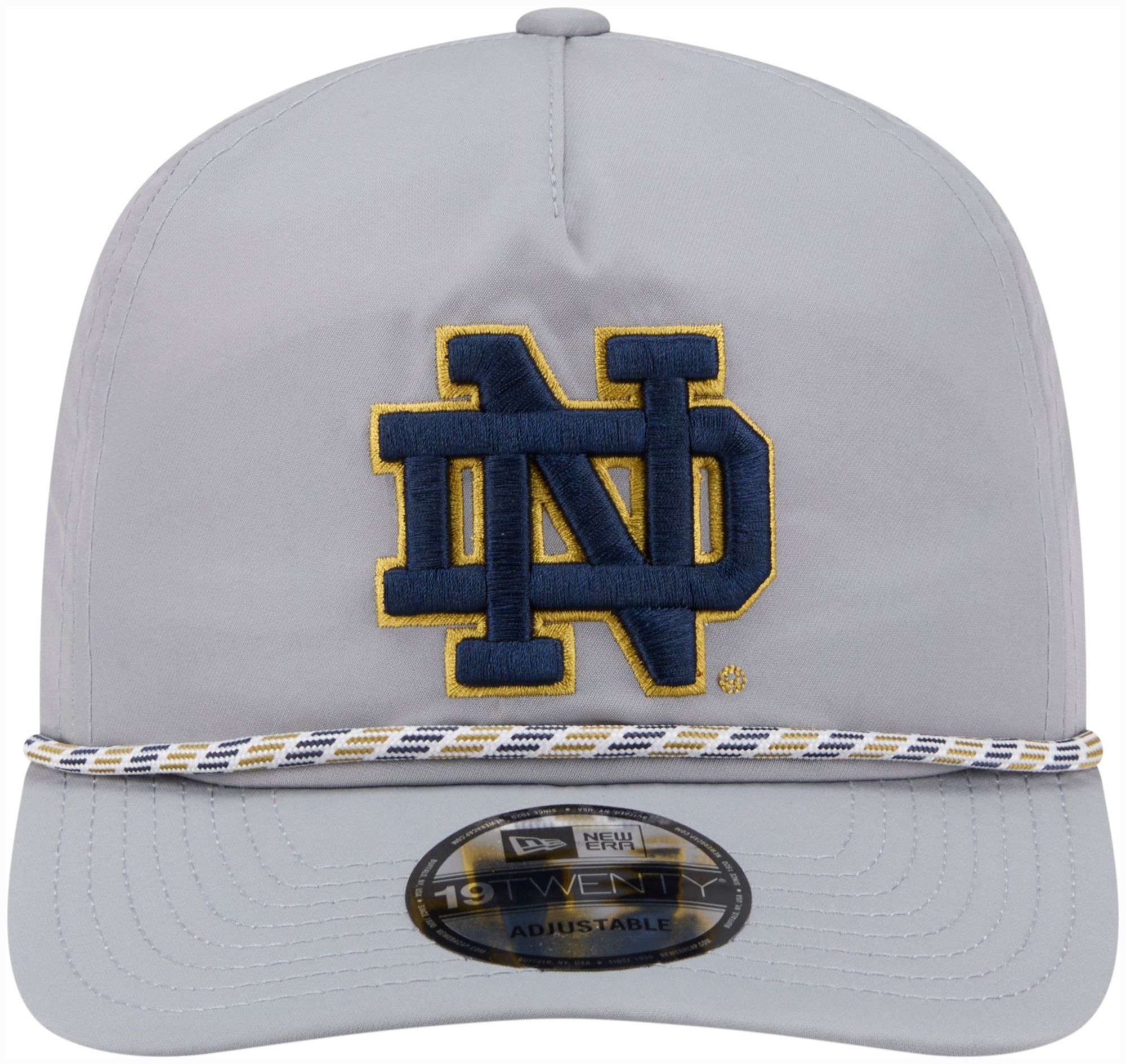 New Era Adult Notre Dame Fighting Irish Gray 19Twenty Featherweight Hat product image