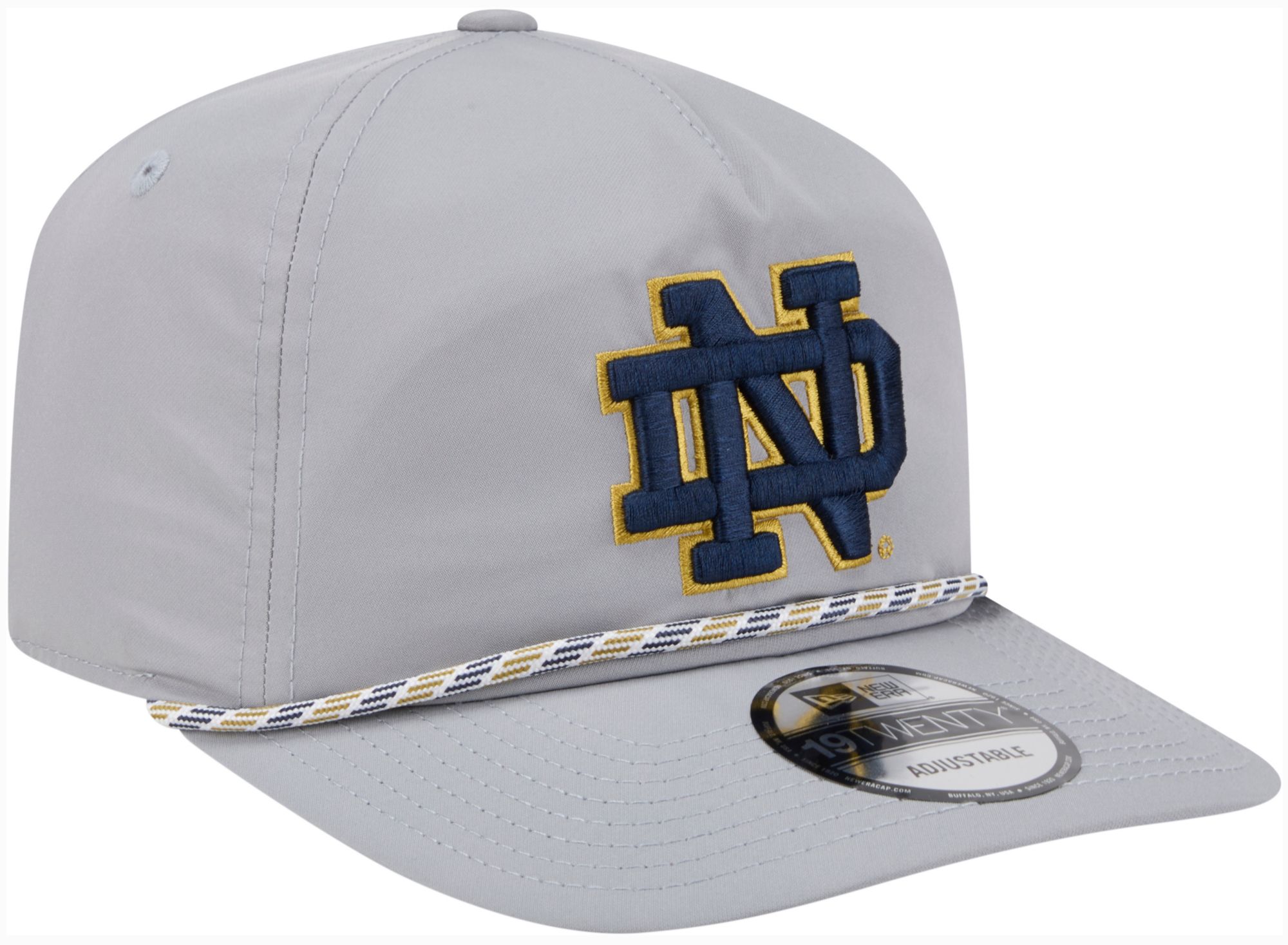 New Era Adult Notre Dame Fighting Irish Gray 19Twenty Featherweight Hat product image