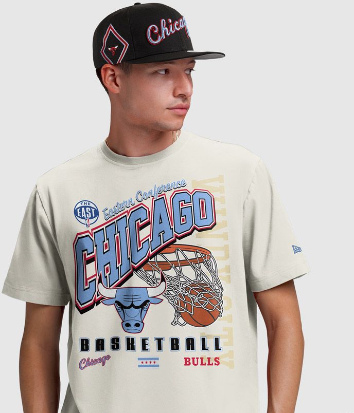 New Era Adult 2025-26 City Edition Chicago Bulls Puff Ink T-Shirt product image