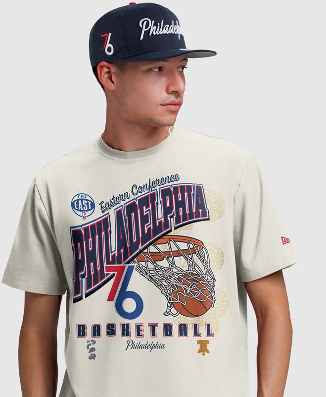 New Era Adult 2025-26 City Edition Philadelphia 76ers Puff Ink T-Shirt product image